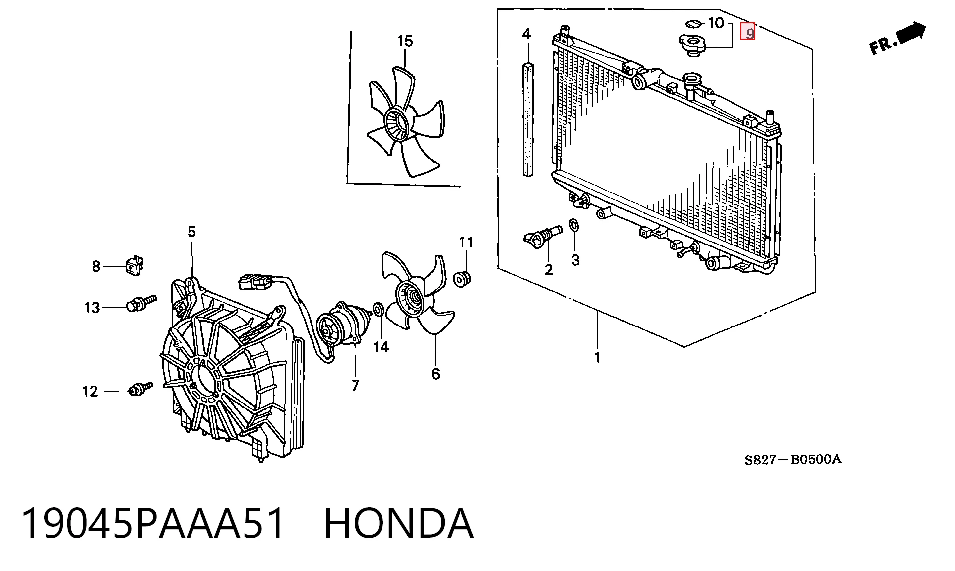 19045PAAA51 Honda