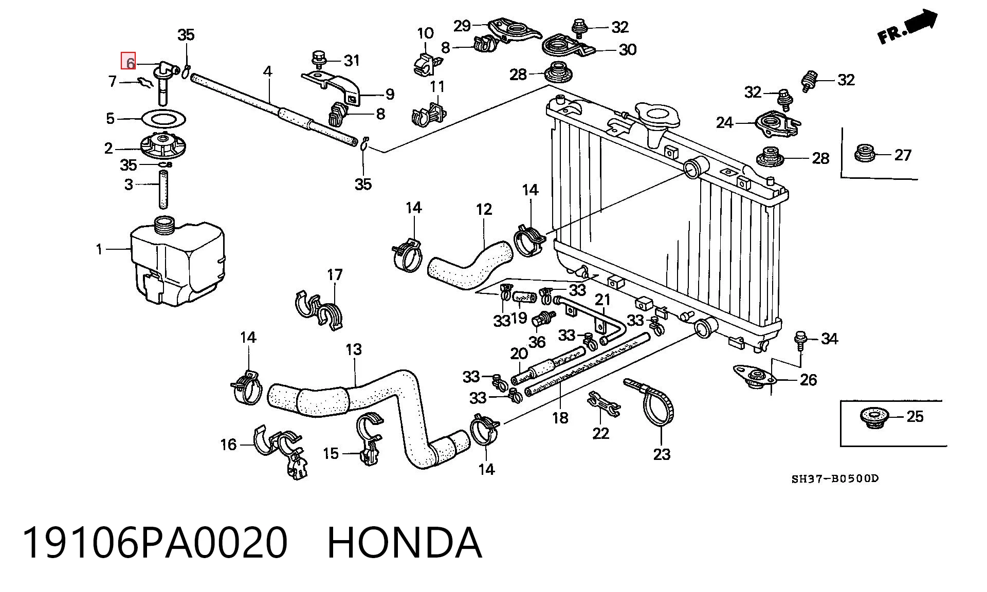 19106PA0020 Honda