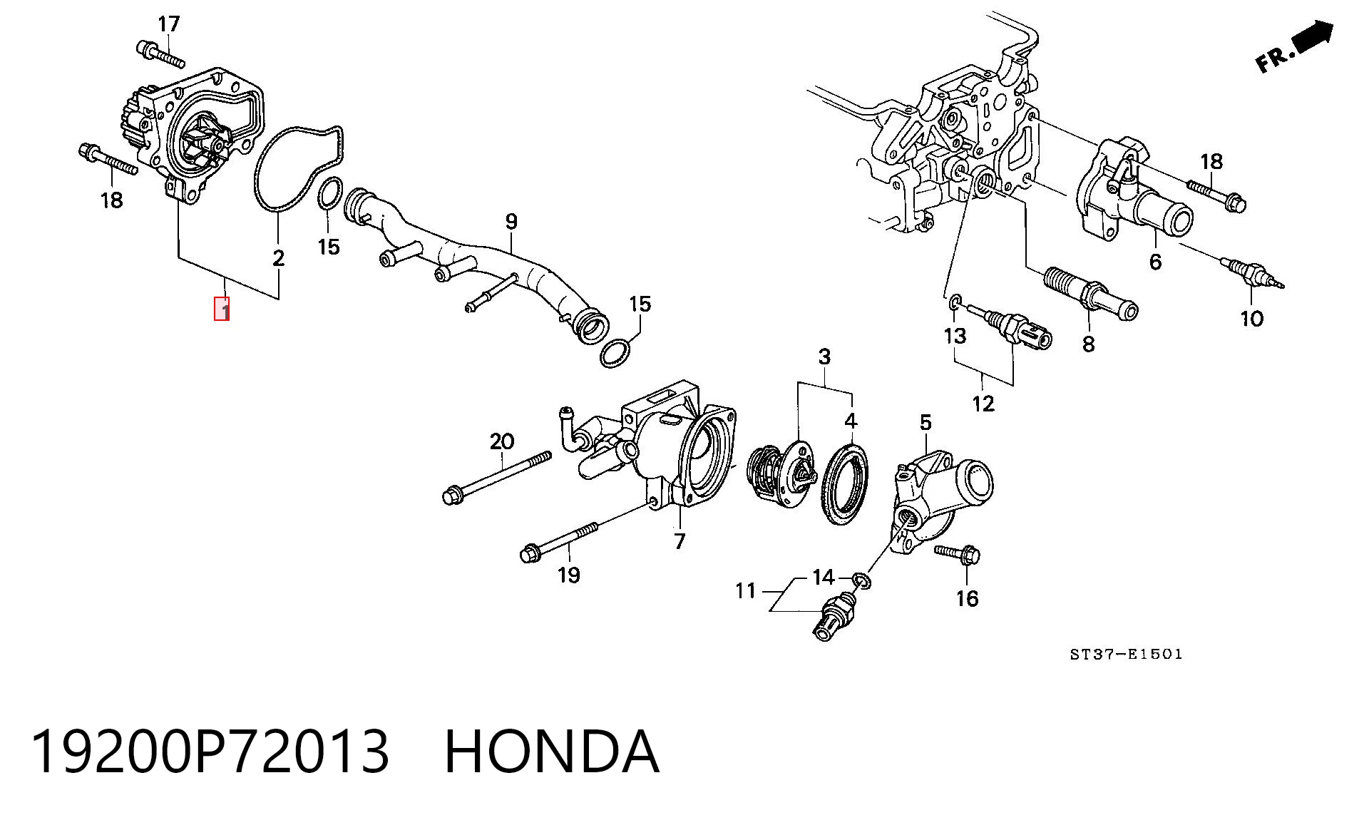 19200P72013 Honda