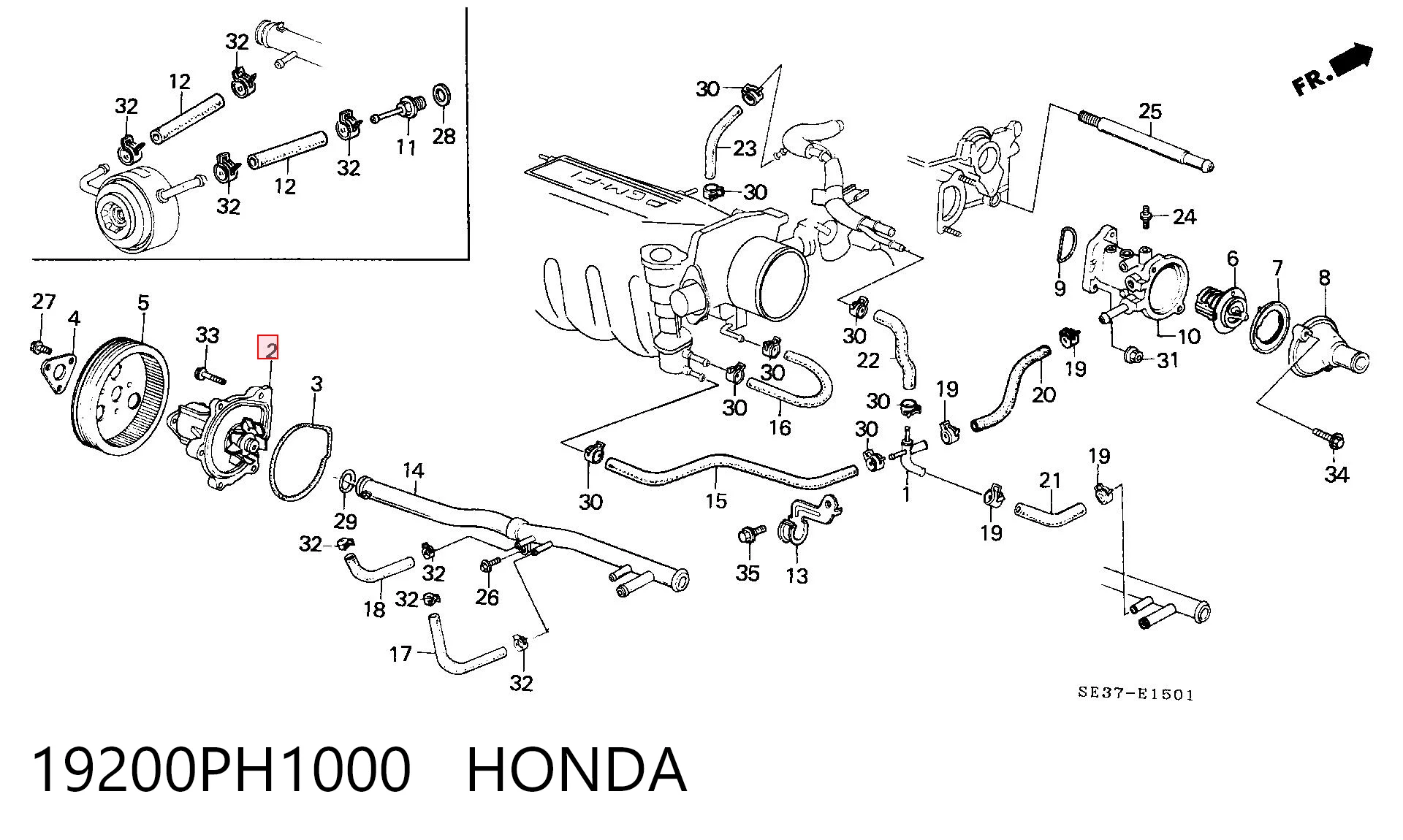 Comprar Bomba de agua para motor Accord III CA4, CA5
