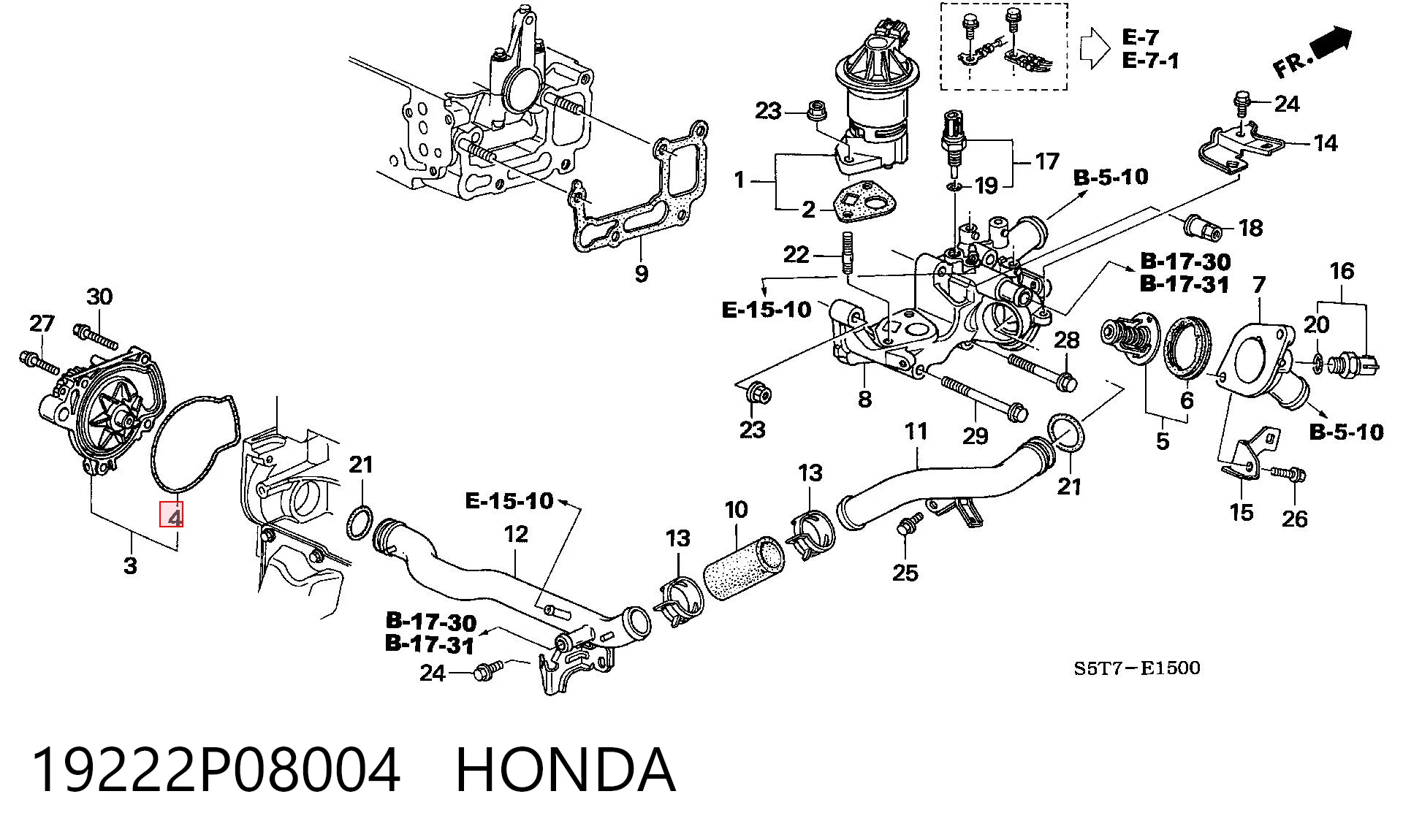 19222P08004 Honda