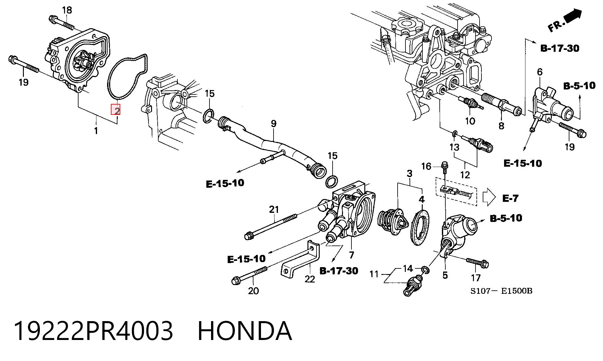 19222PR4003 Honda
