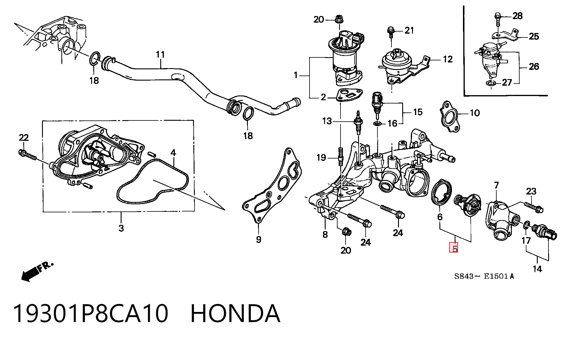 19301P8CA10 Honda
