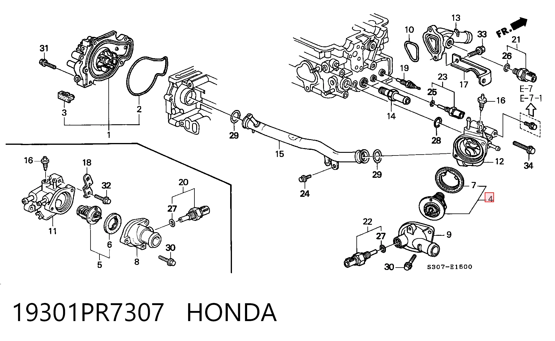 19301PR7307 Honda