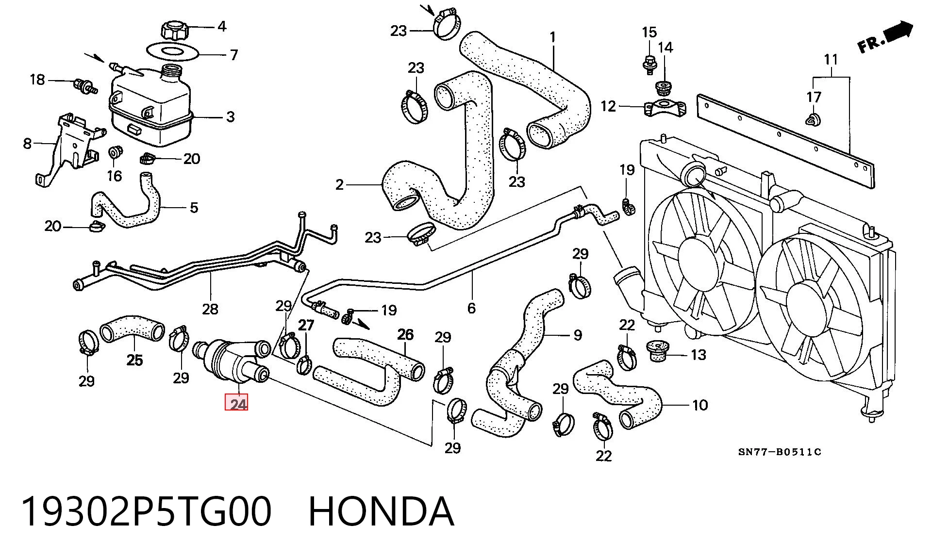 Termostato refrigerante Land Rover Freelander I (L314)