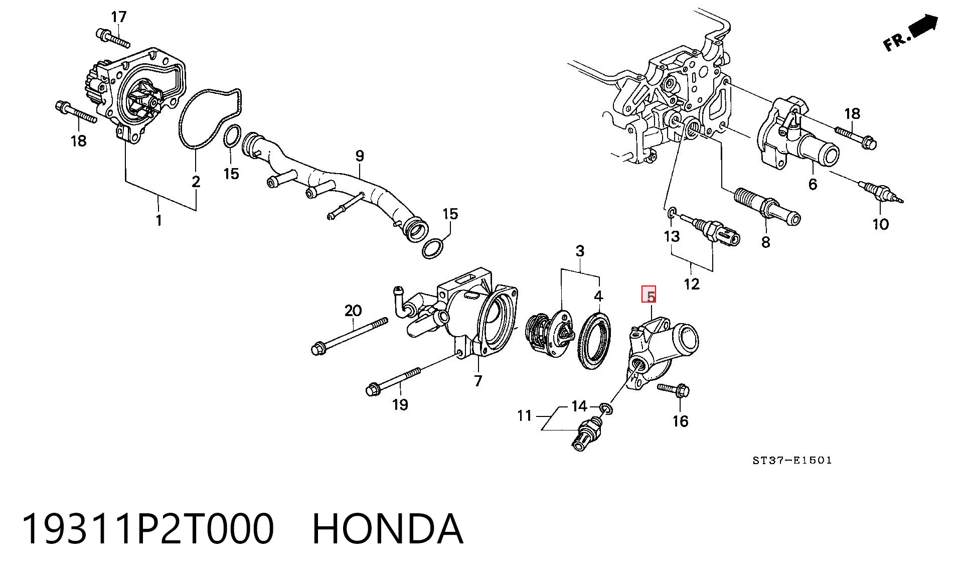 19311P2T000 Honda