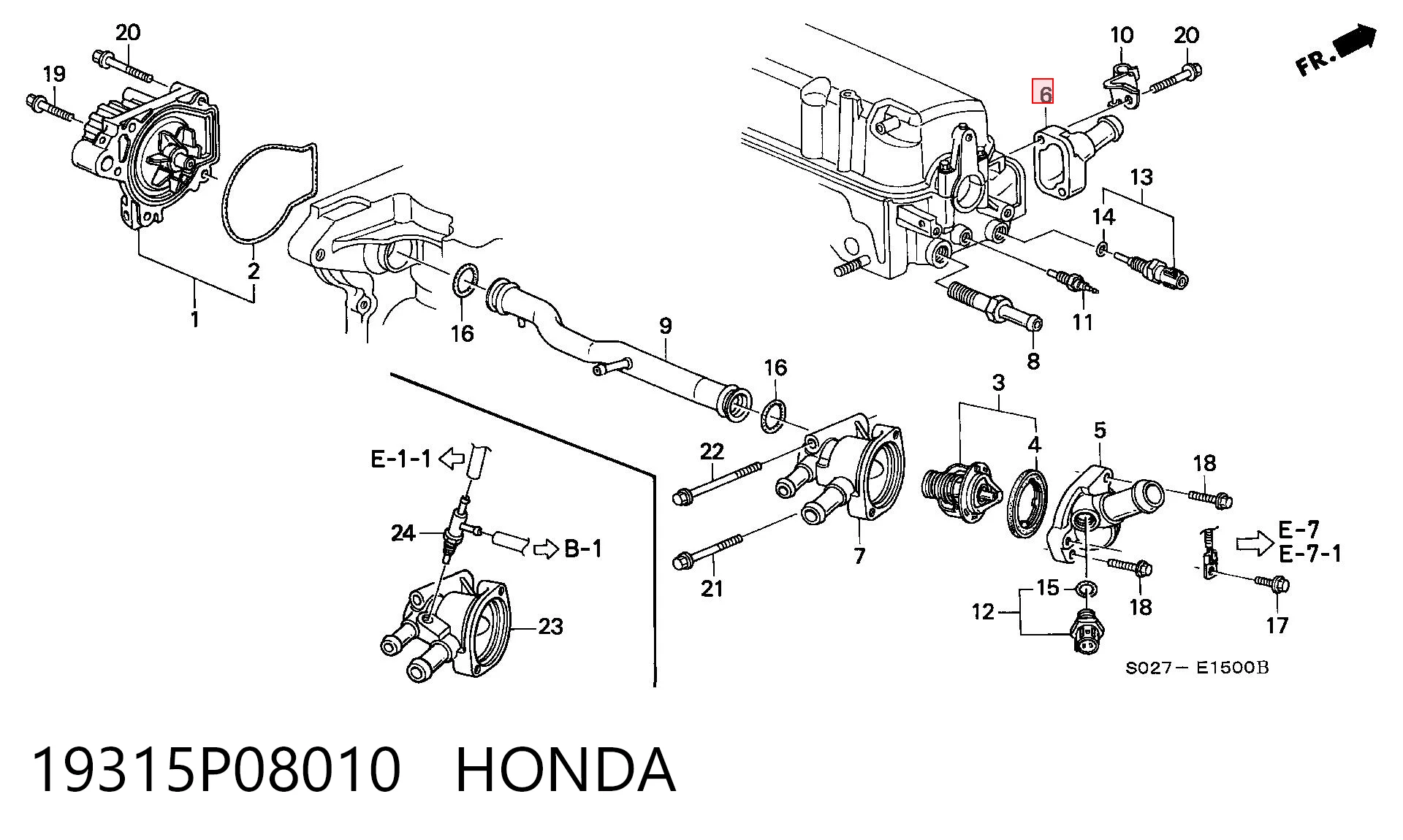 19315P08010 Honda 