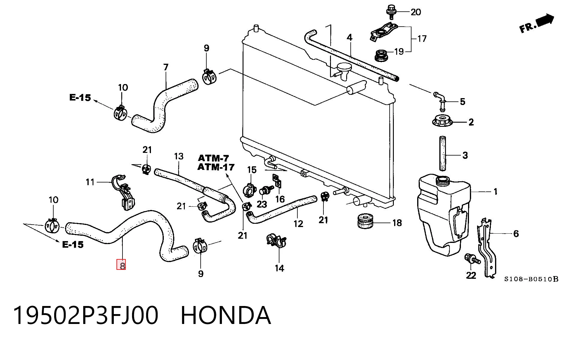 19502P3FJ00 Honda