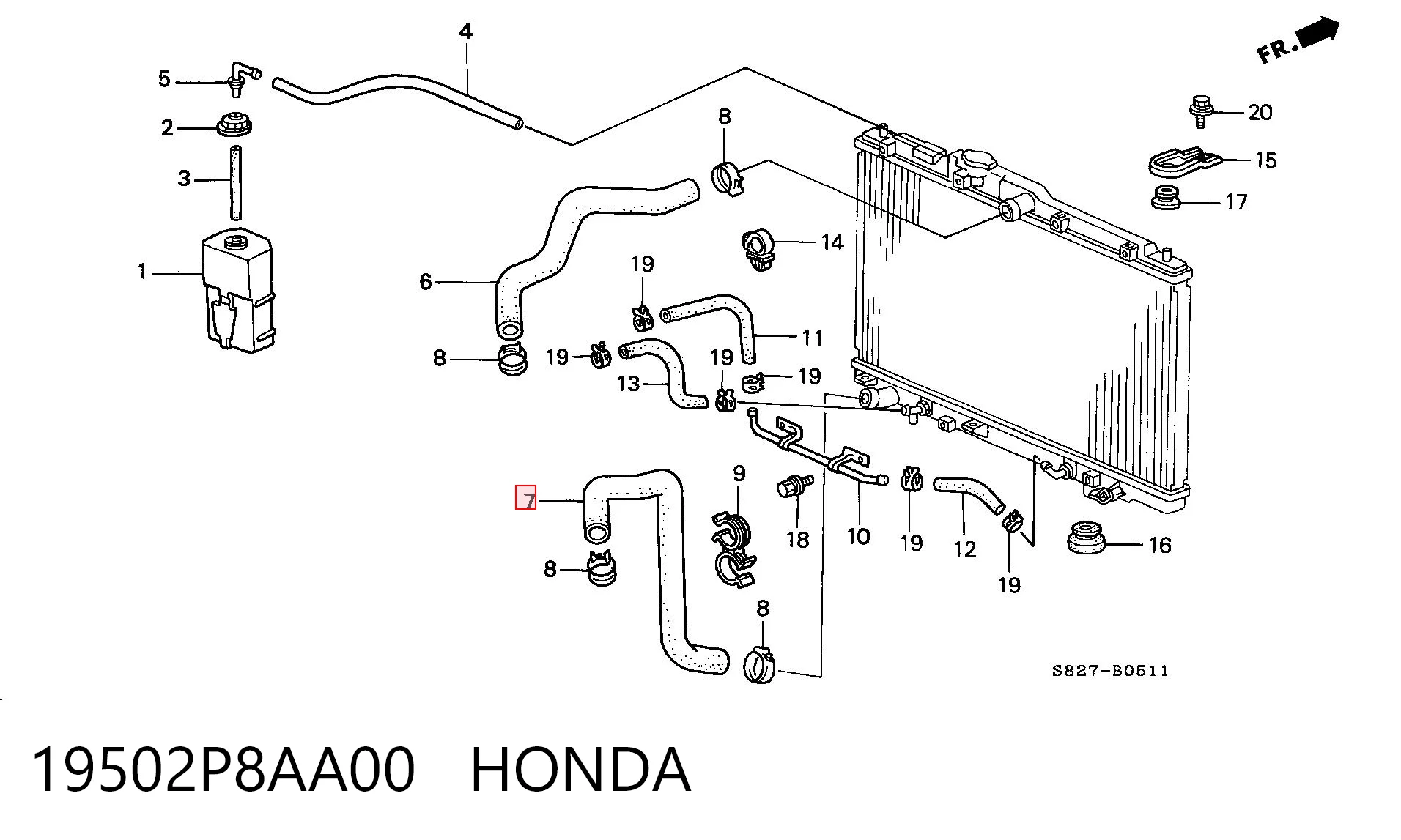 19502P8AA00 Honda