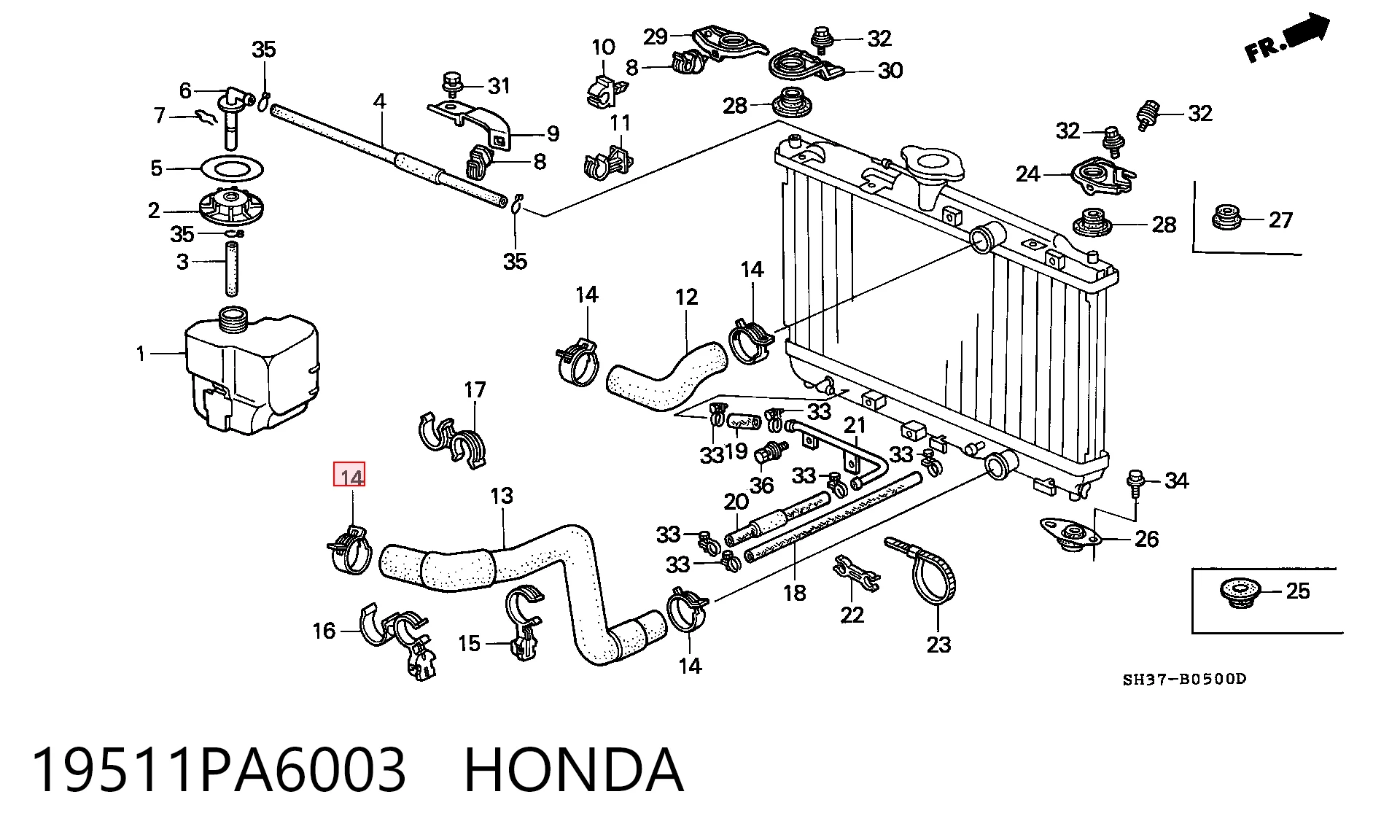 19511PA6003 Honda