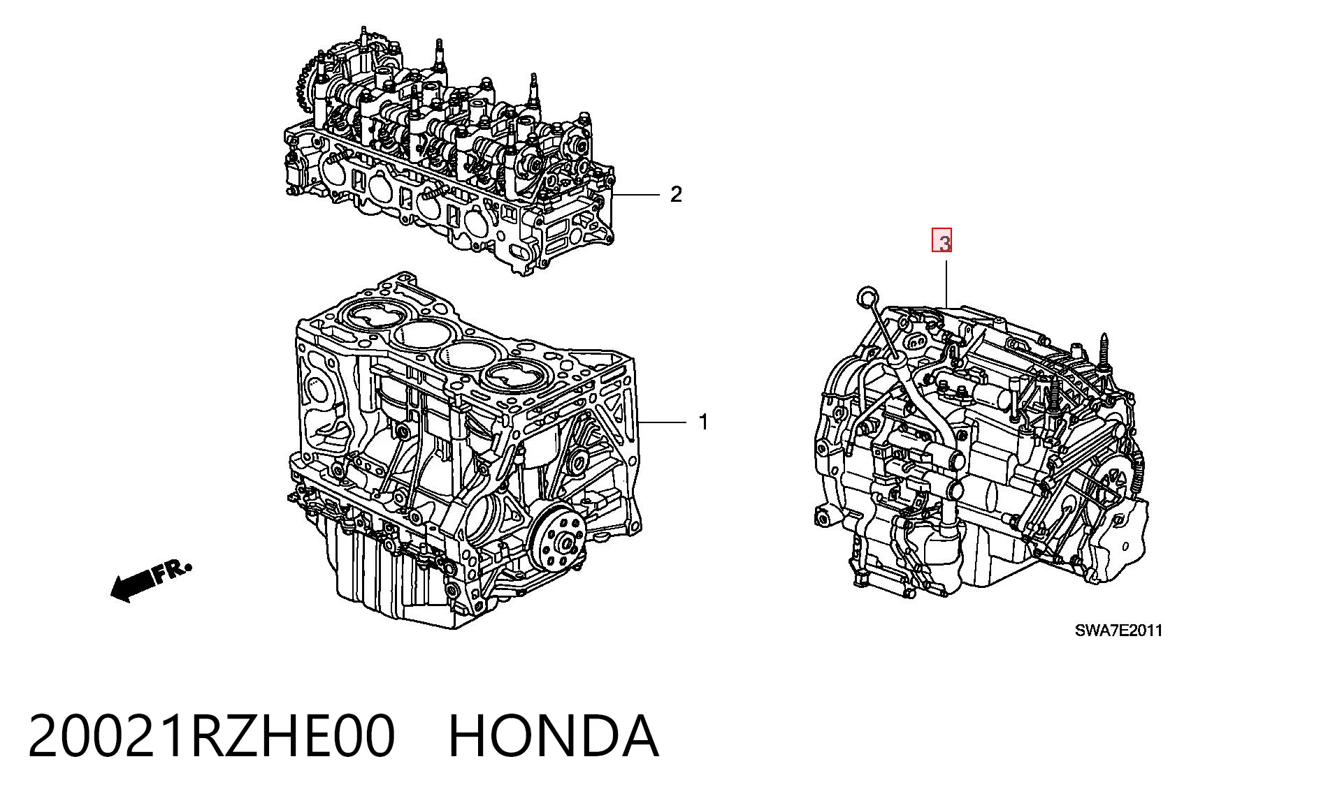 Comprar Caja de cambios manual completa Honda CR-V  RE a bajo precio