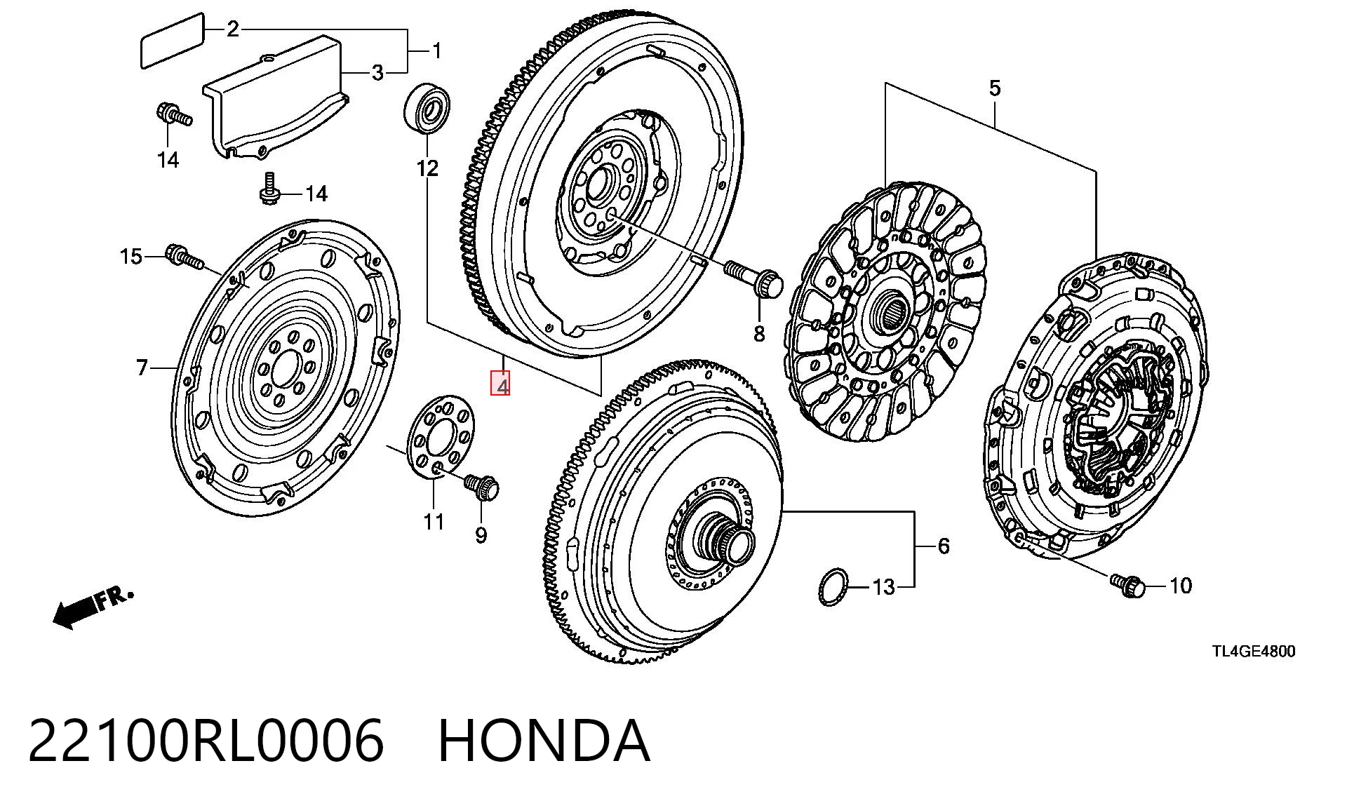 22100RL0006 Honda