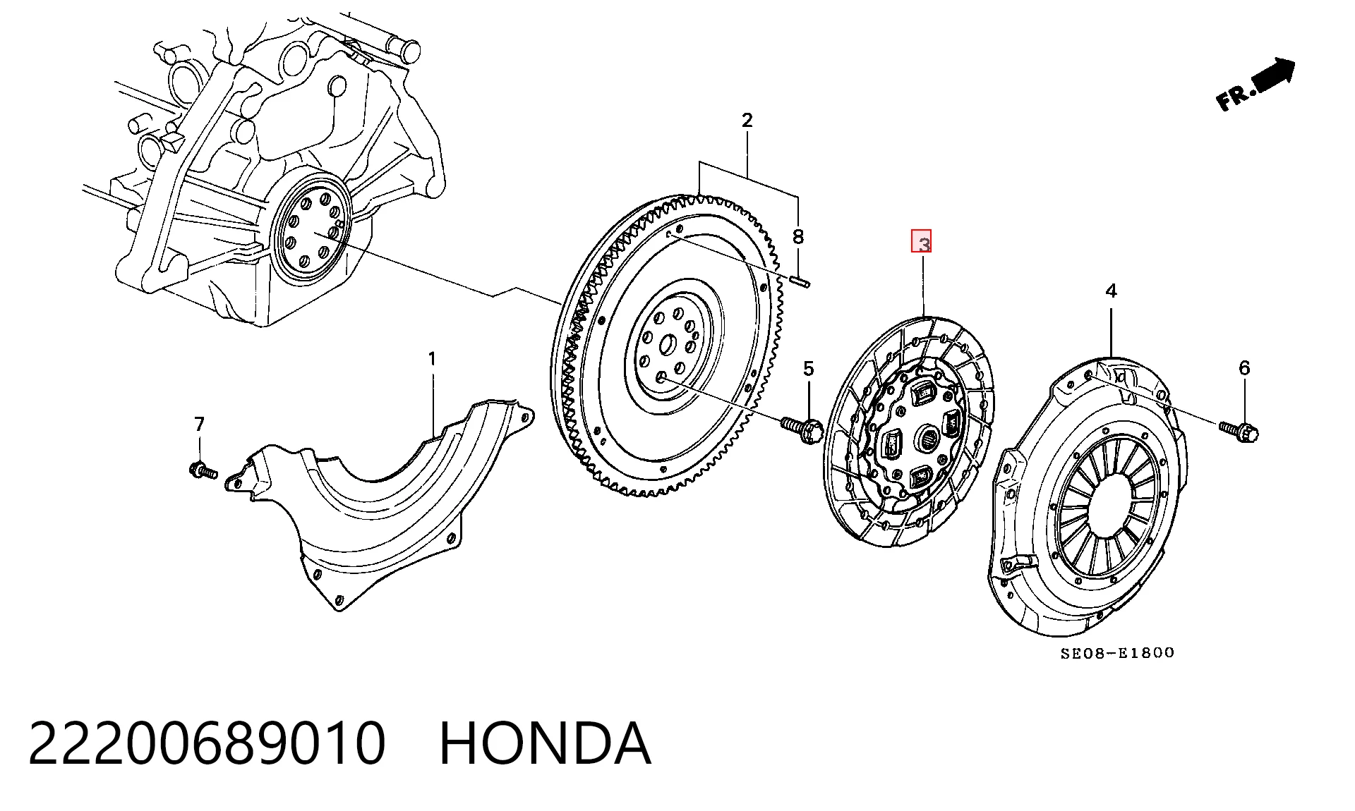 Disco de embrague para Honda Accord III CA4, CA5