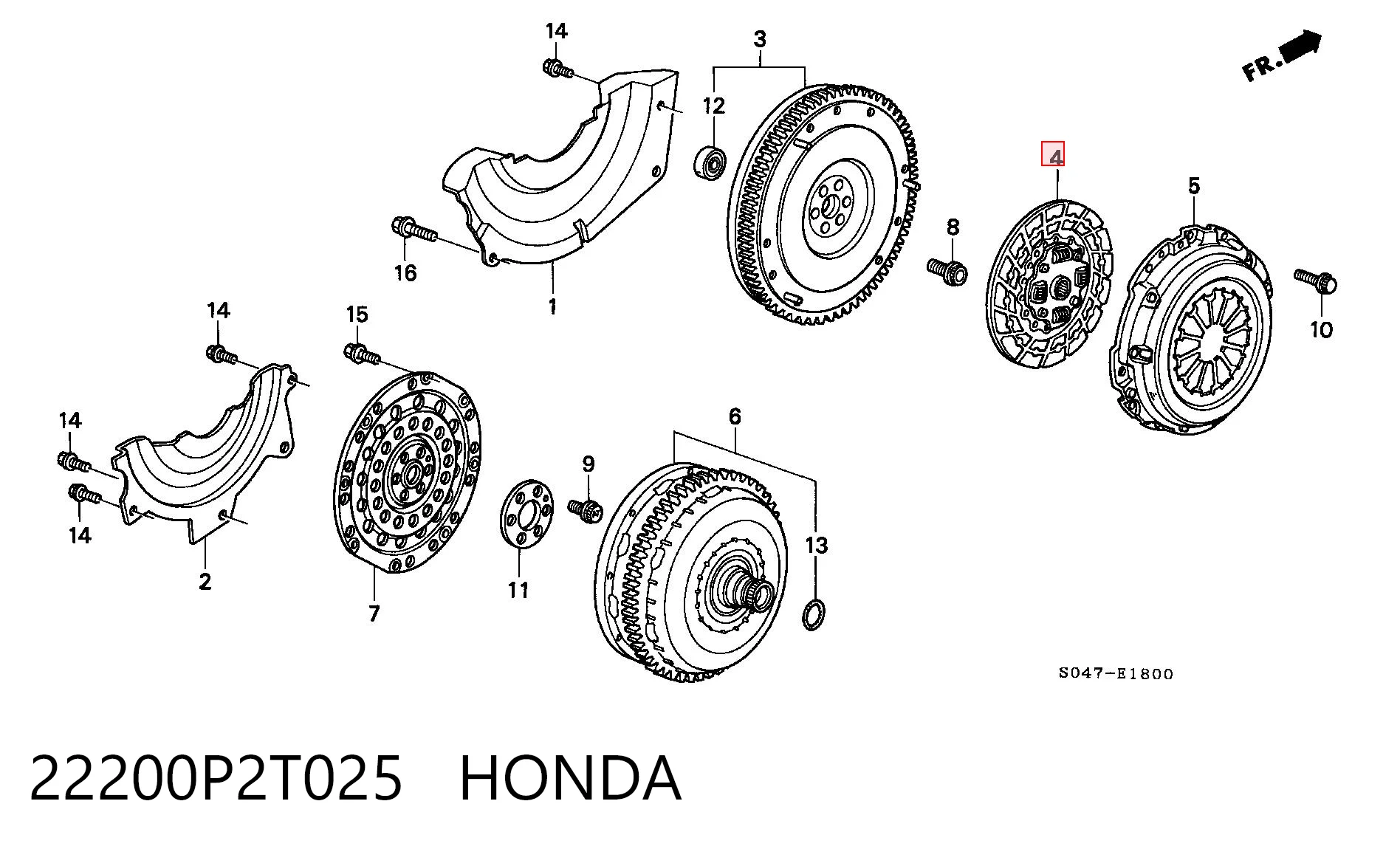  Disco de embrague Honda Civic 6