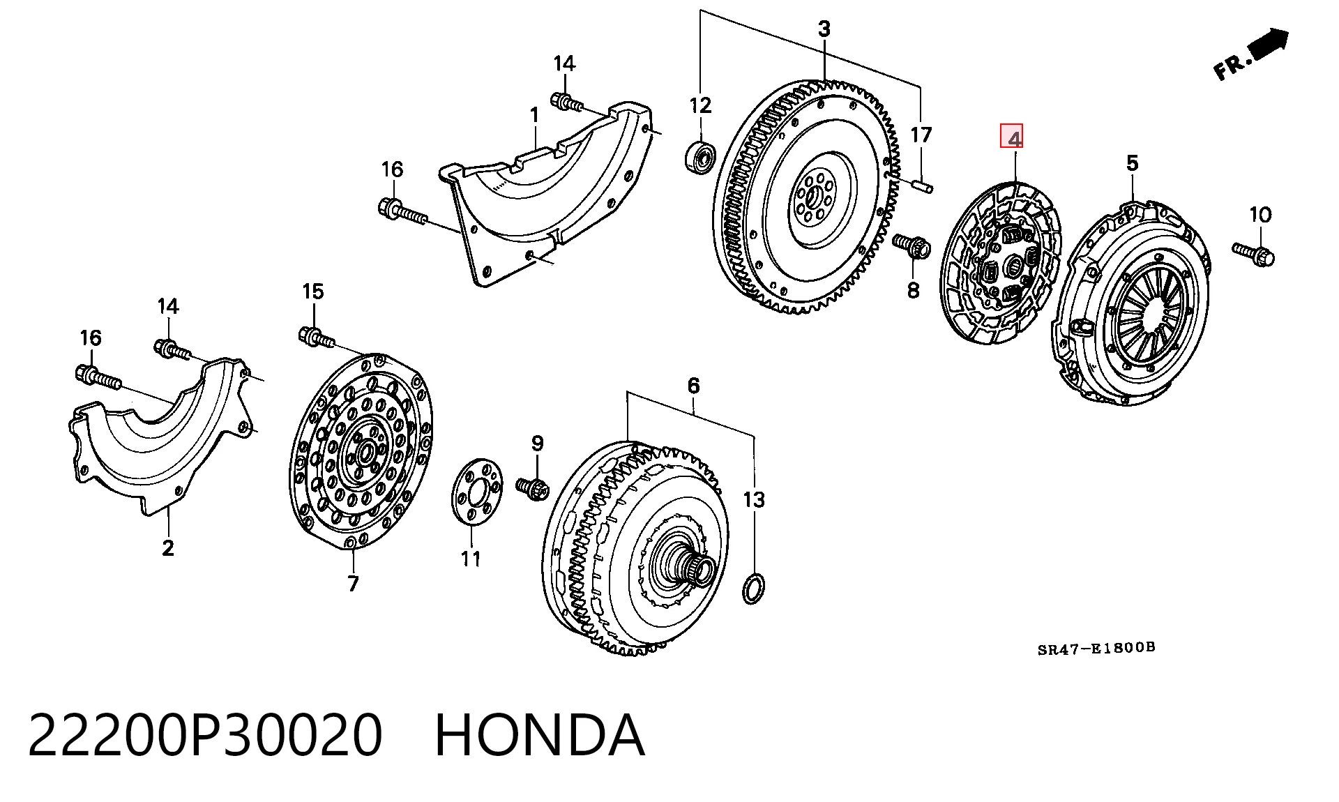  Disco de embrague Honda CR-V 1