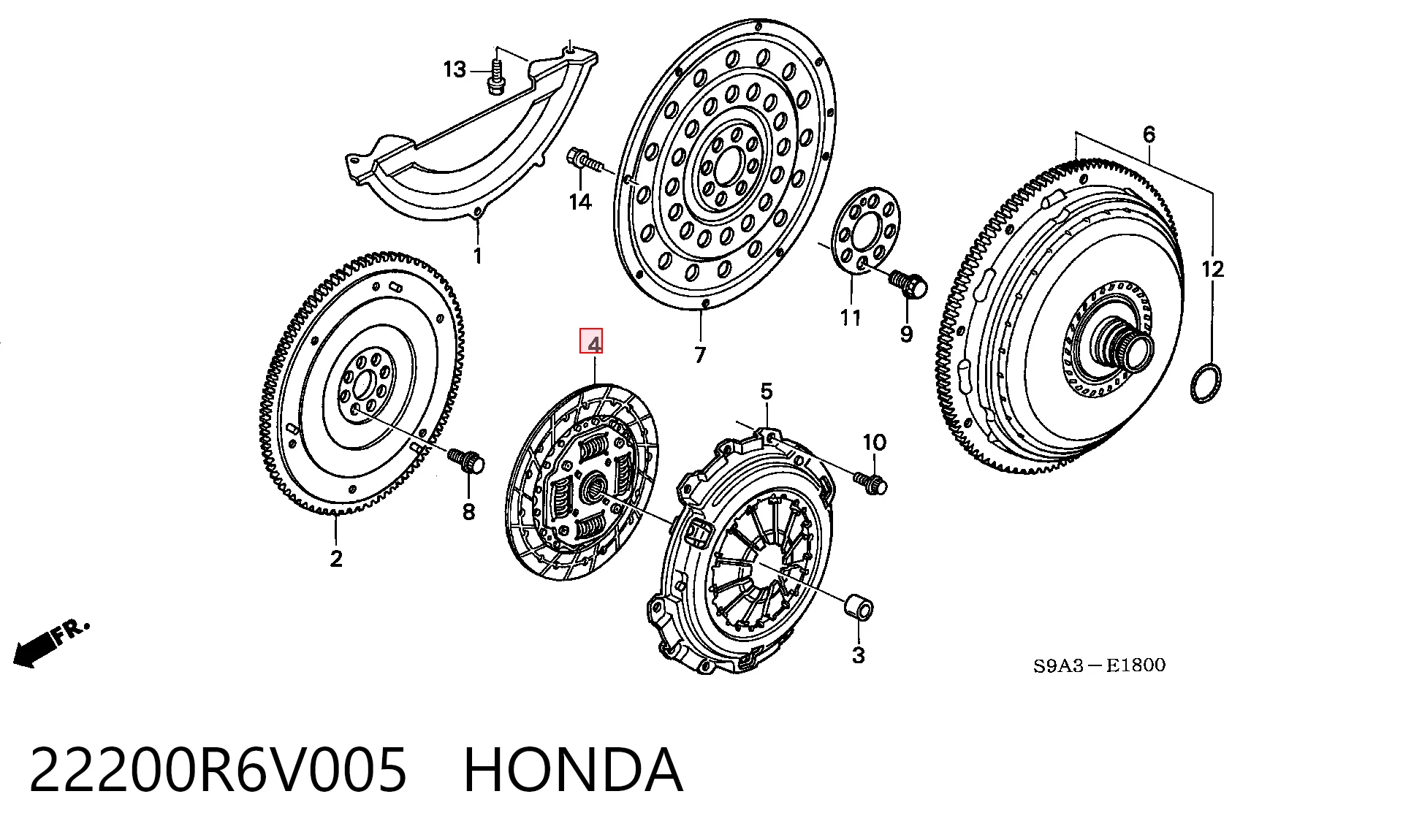 22200R6V005 Honda