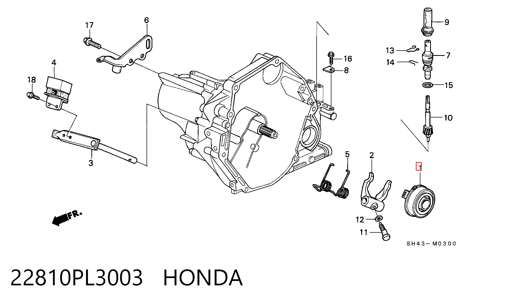22810PL3003 Honda