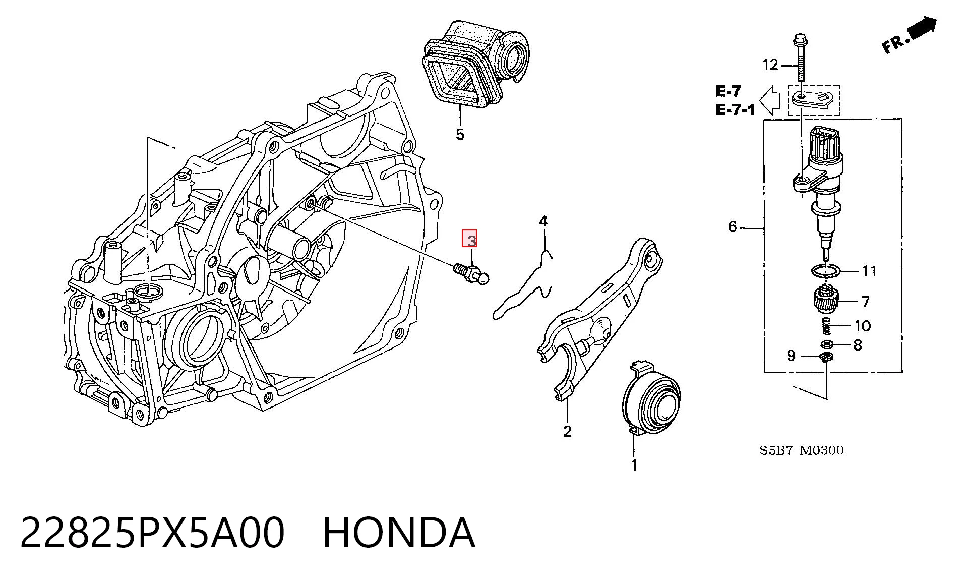 22825PX5A00 Honda 