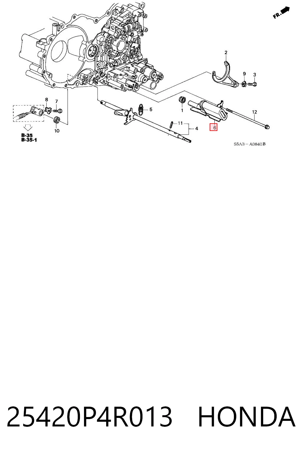 25420P4R013 Honda Filtro hidráulico transmisión automática