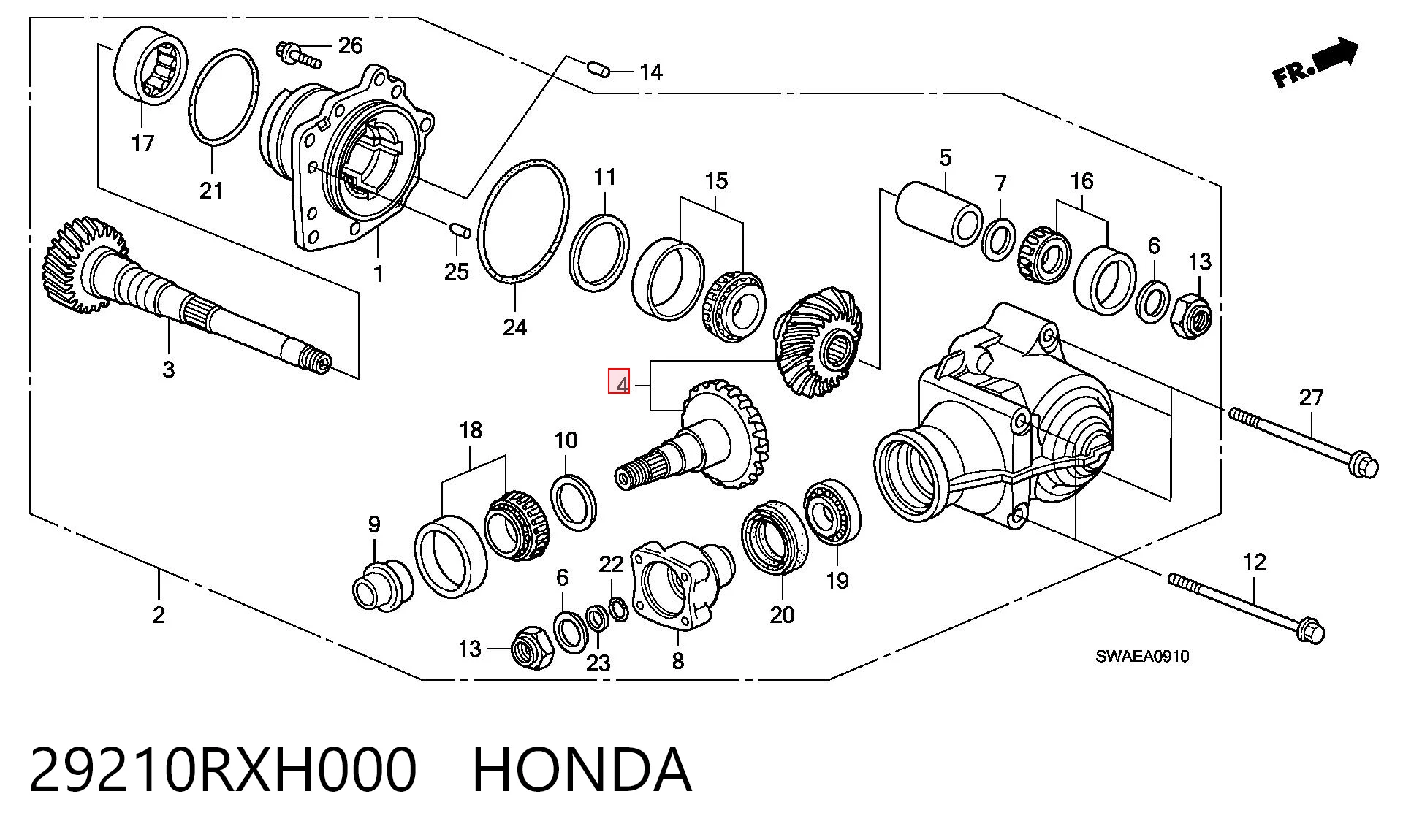 29210RXH000 Honda 