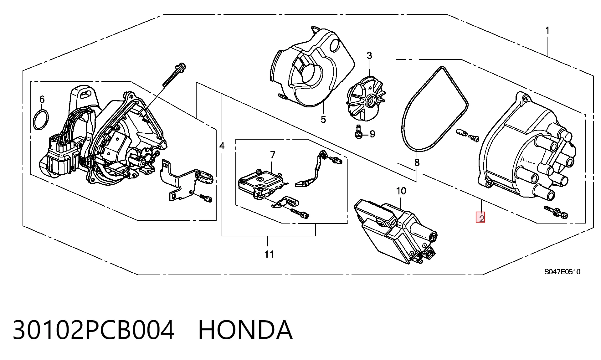 Tapa de delco HR-V  SUV (1999-2005) original desde 13,28 €