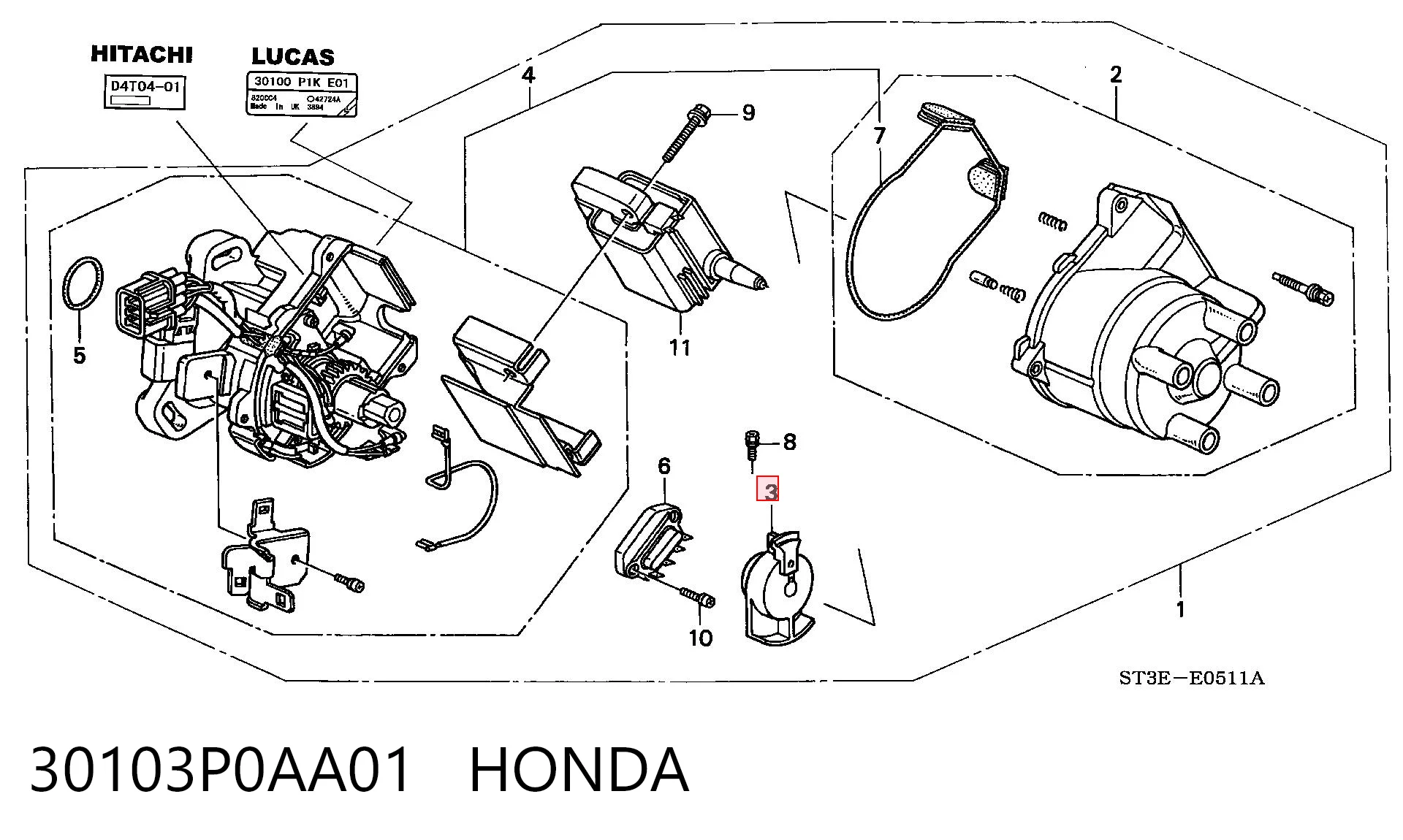 30103P0AA01 Honda