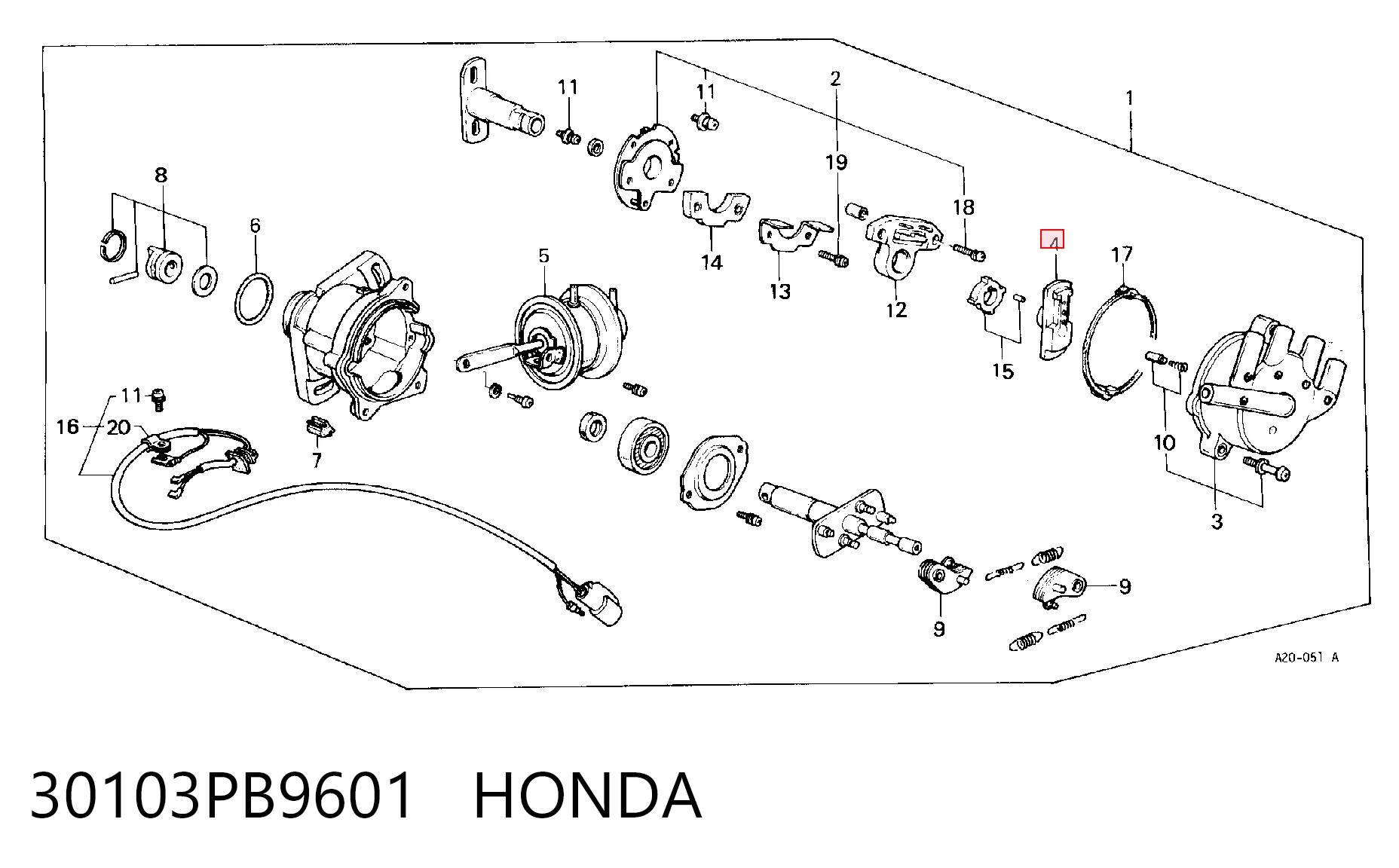 30103PB9601 Honda