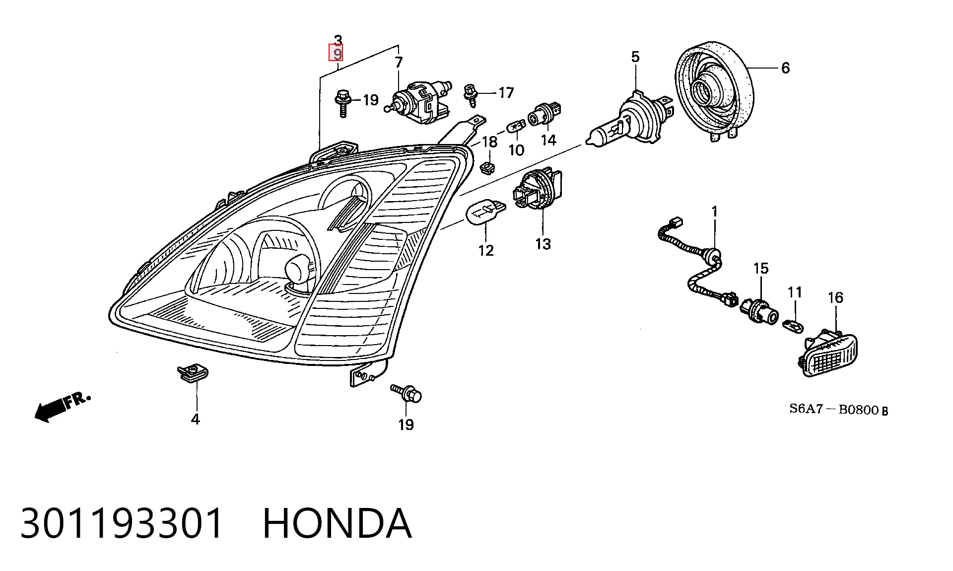 Comprar Faro izquierdo Honda Civic VII EU, EP, EV