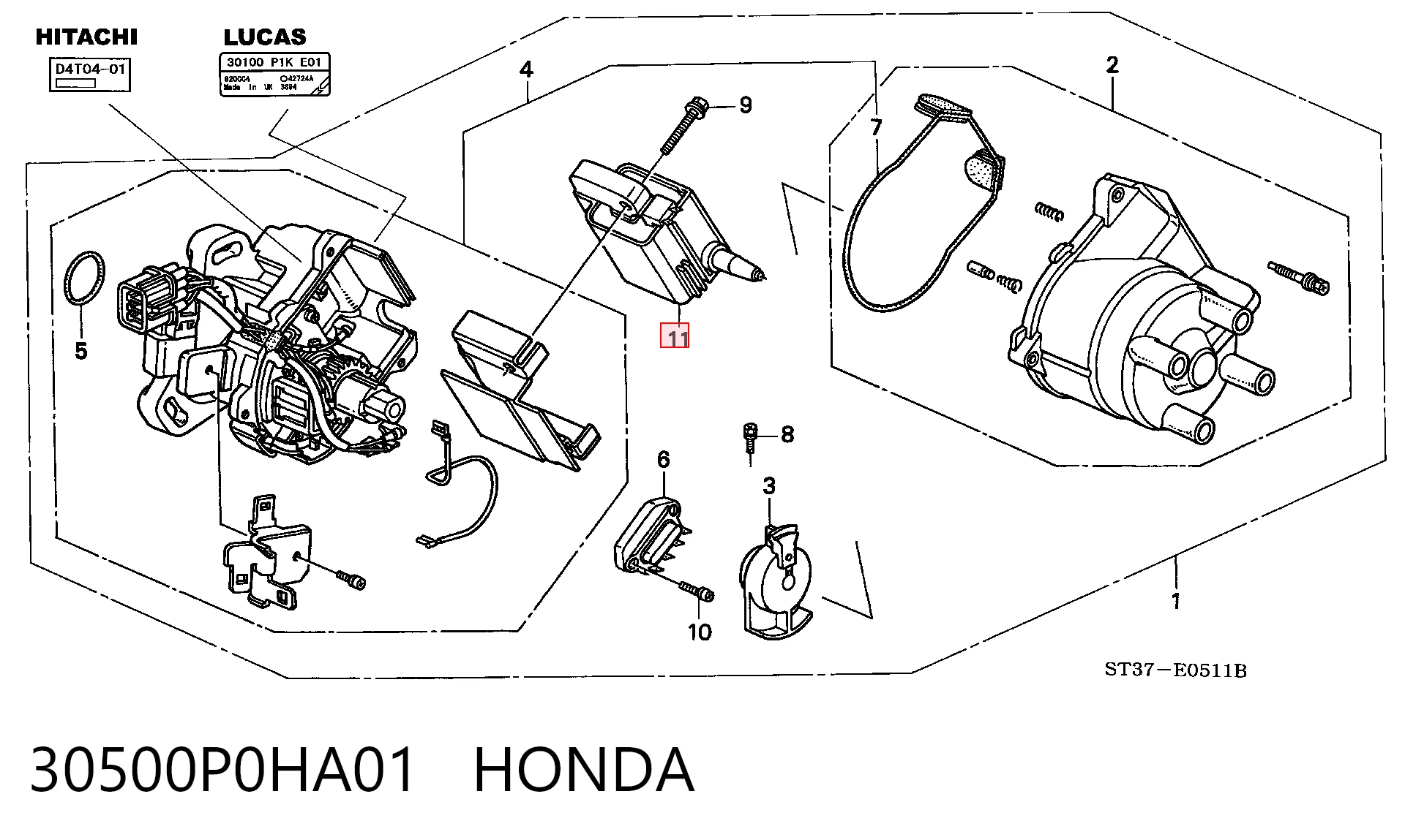 30500P0HA01 Honda