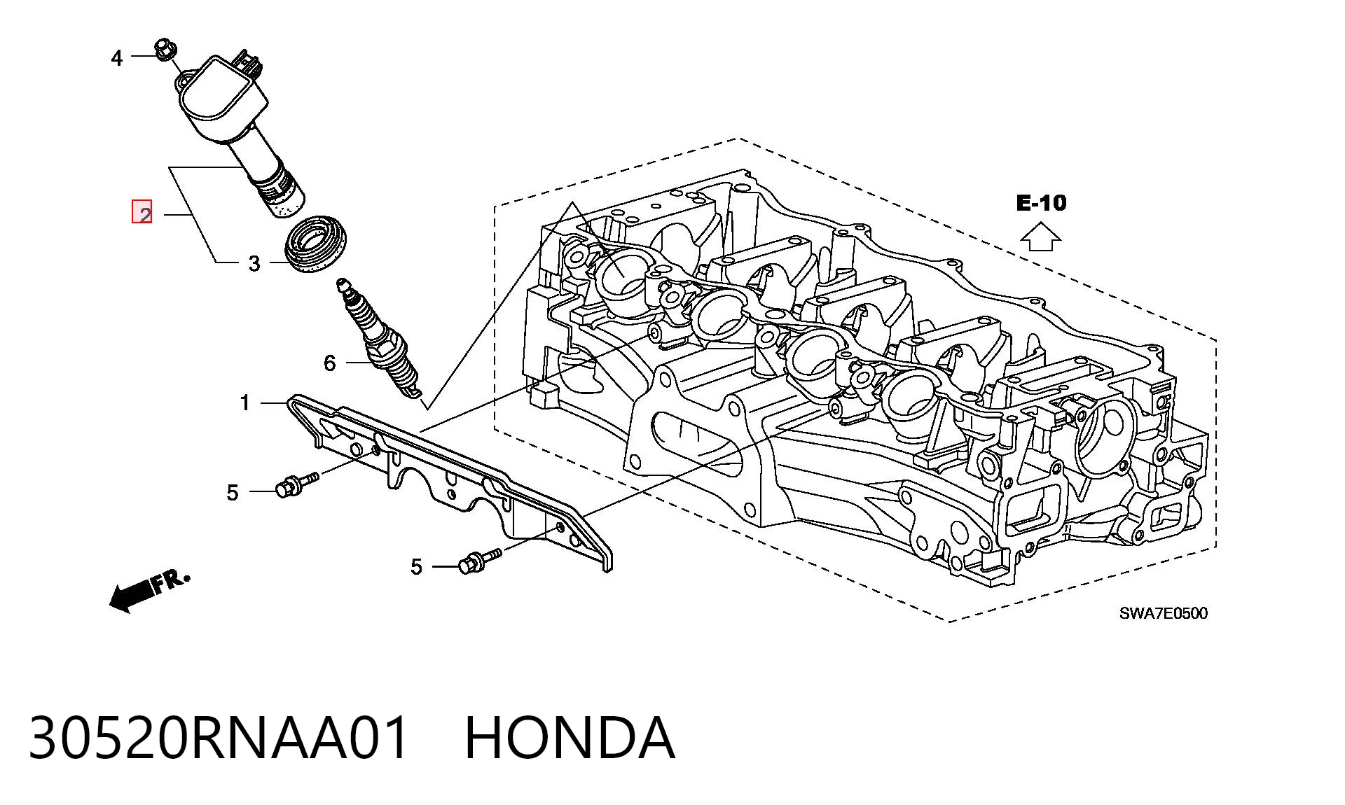 30520RNAA01 Honda Bobina de ignición