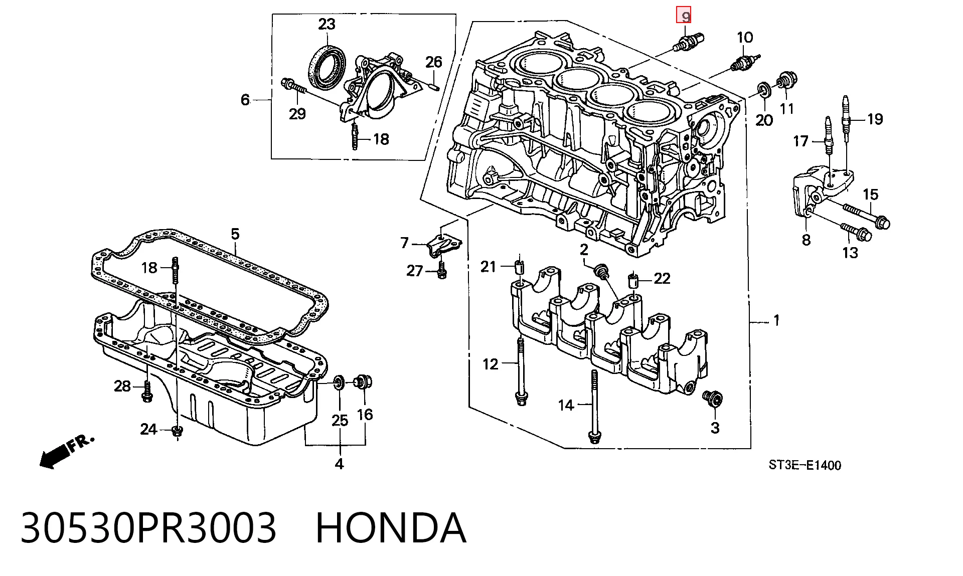 Comprar Sensor de detonacion Honda Civic VI EJ9, EK3/4