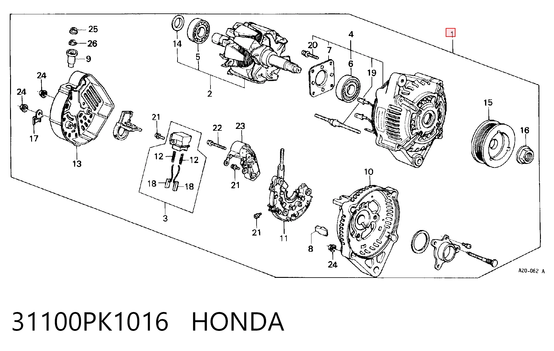 31100PK1016 Honda