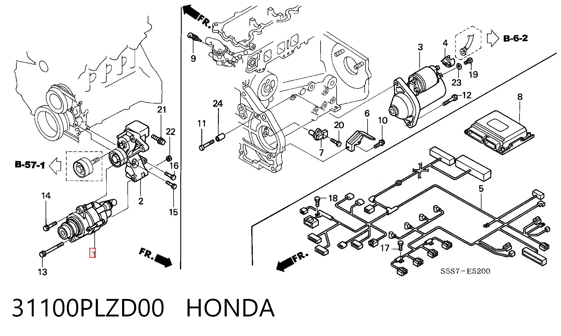 31100PLZD00 Honda