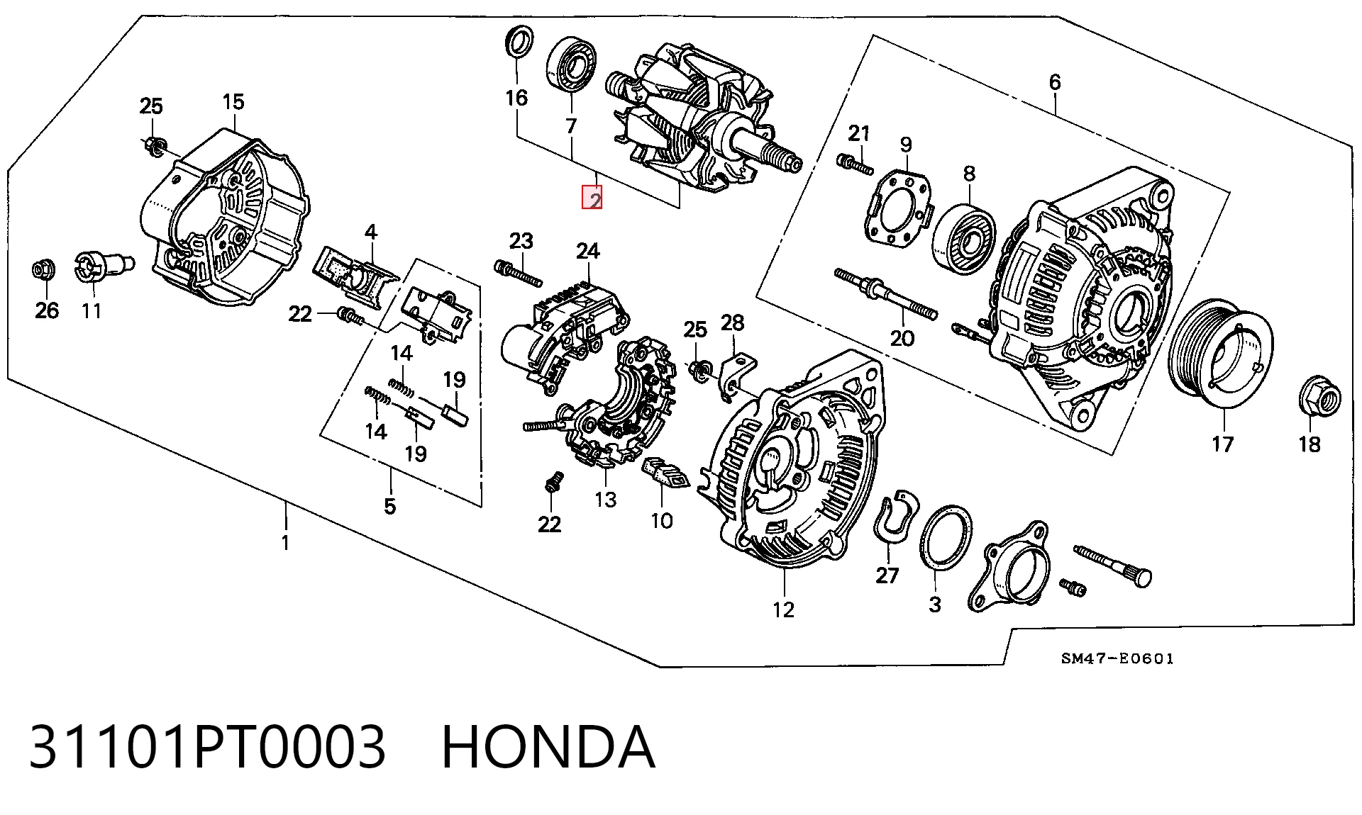 31101PT0003 Honda