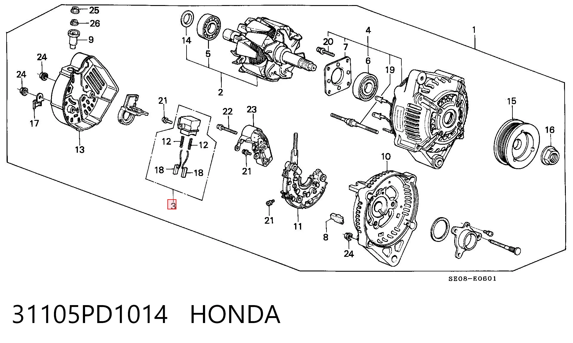 31105PD1014 Honda