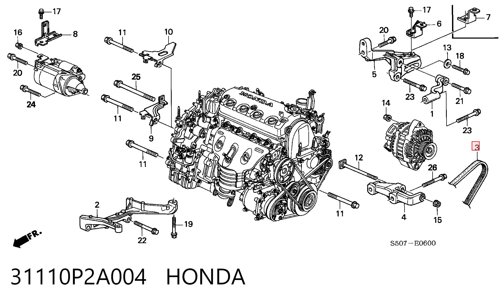 31110P2A004 Honda
