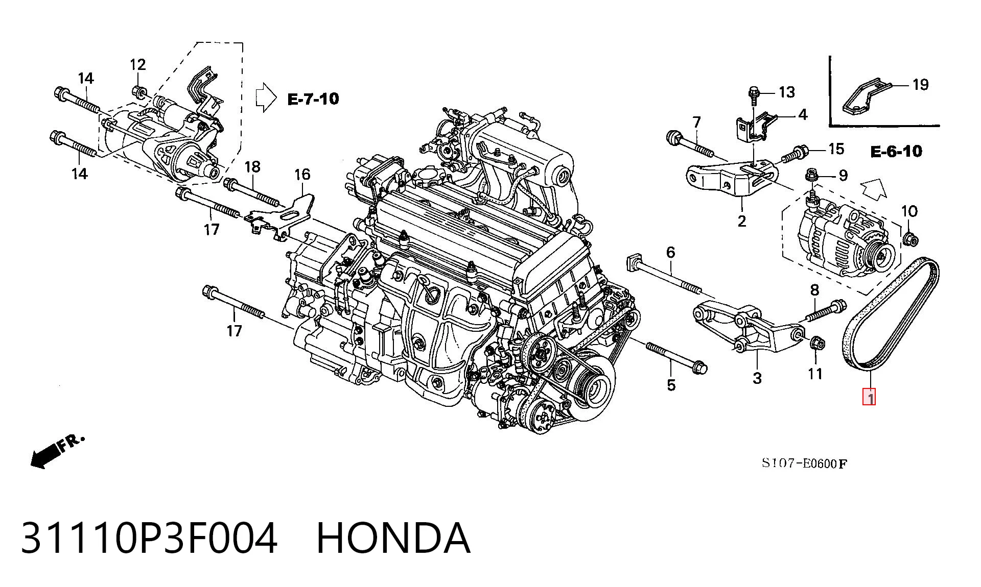 31110P3F004 Honda