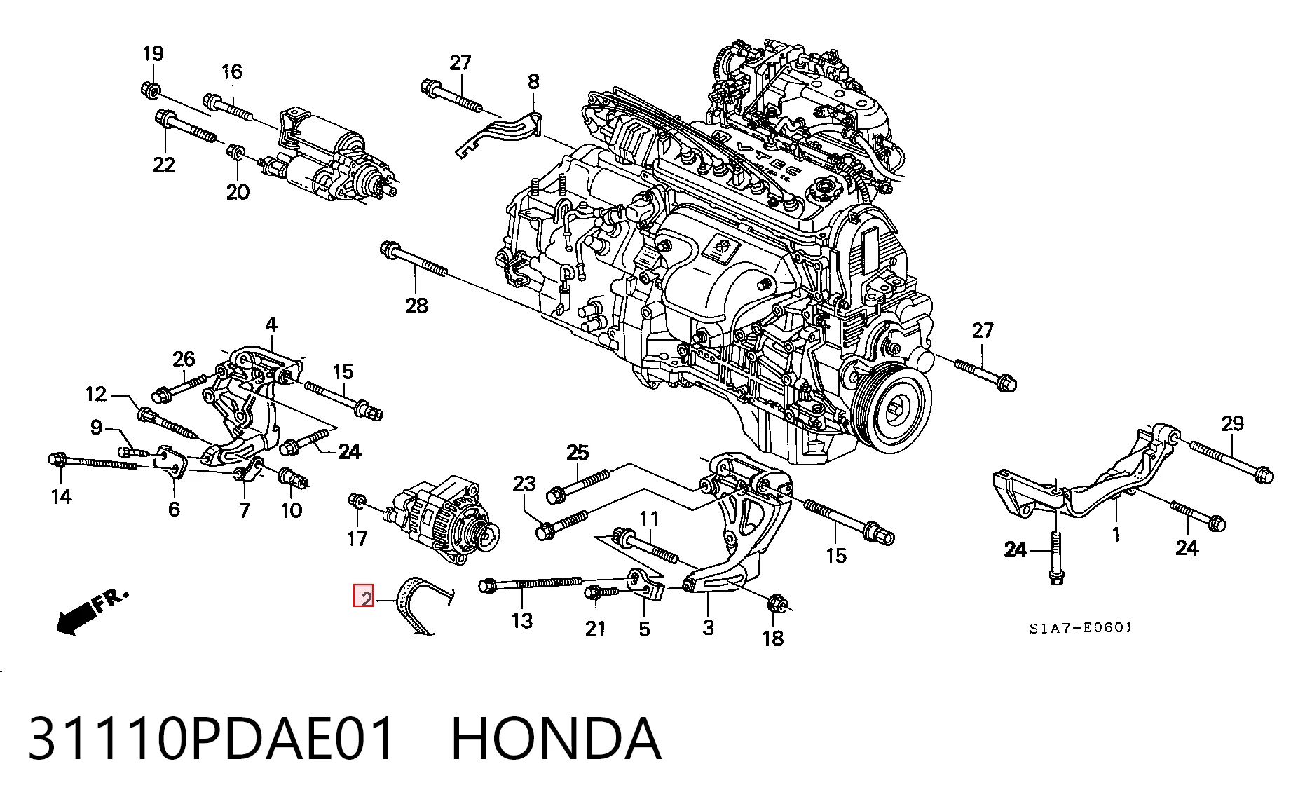 31110PDAE01 Honda