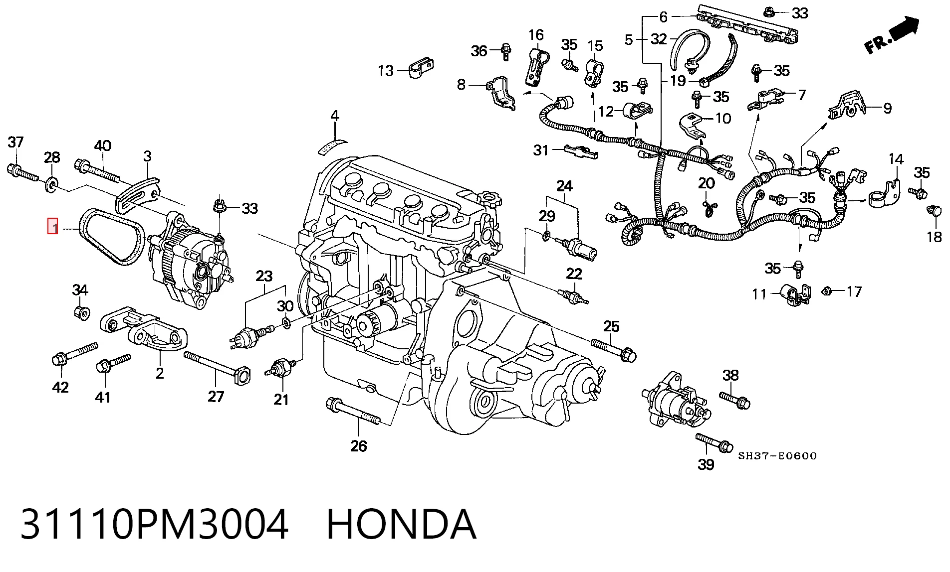 31110PM3004 Honda
