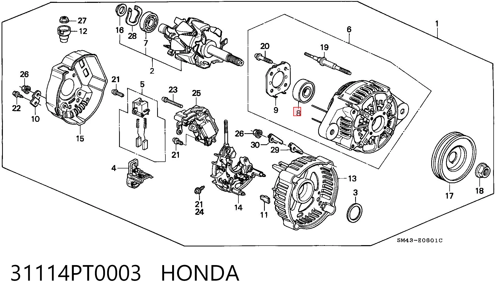 Comprar Rodamiento de alternador BMW 7  F01, F02, F03, F04 a bajo precio