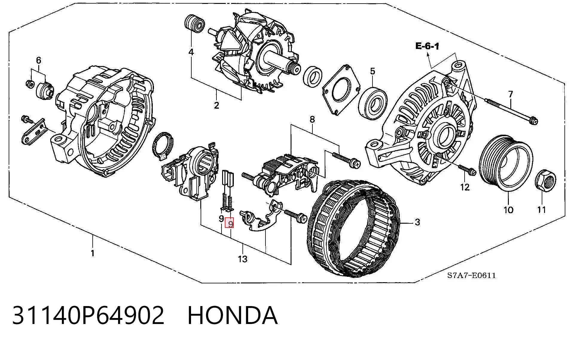 31140P64902 Honda 