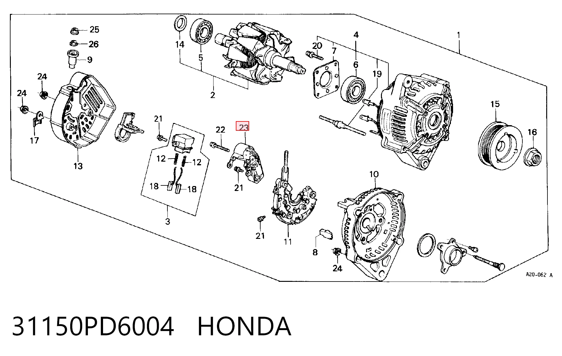 31150PD6004 Honda