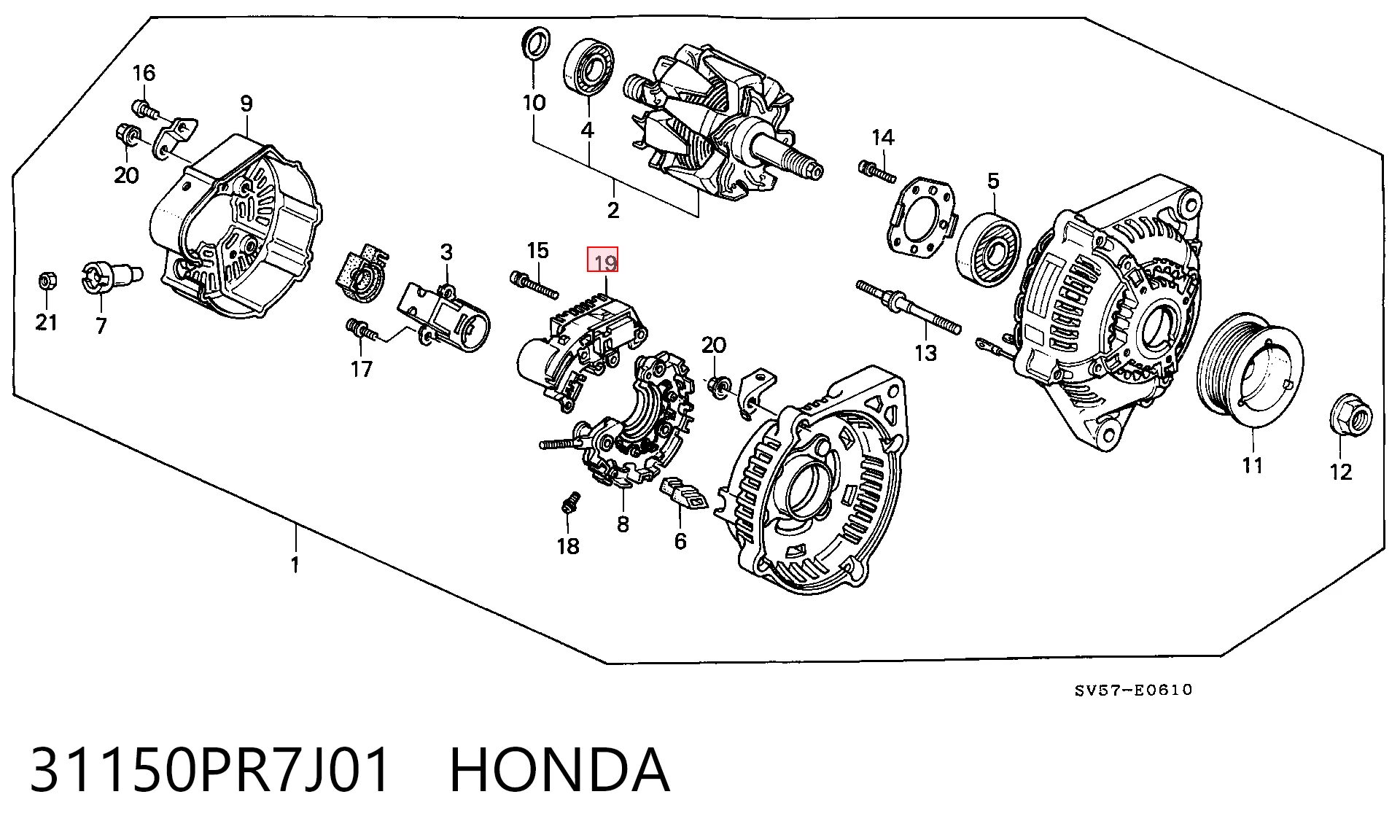 Comprar Regulador Honda Civic VI EJ9, EK3/4