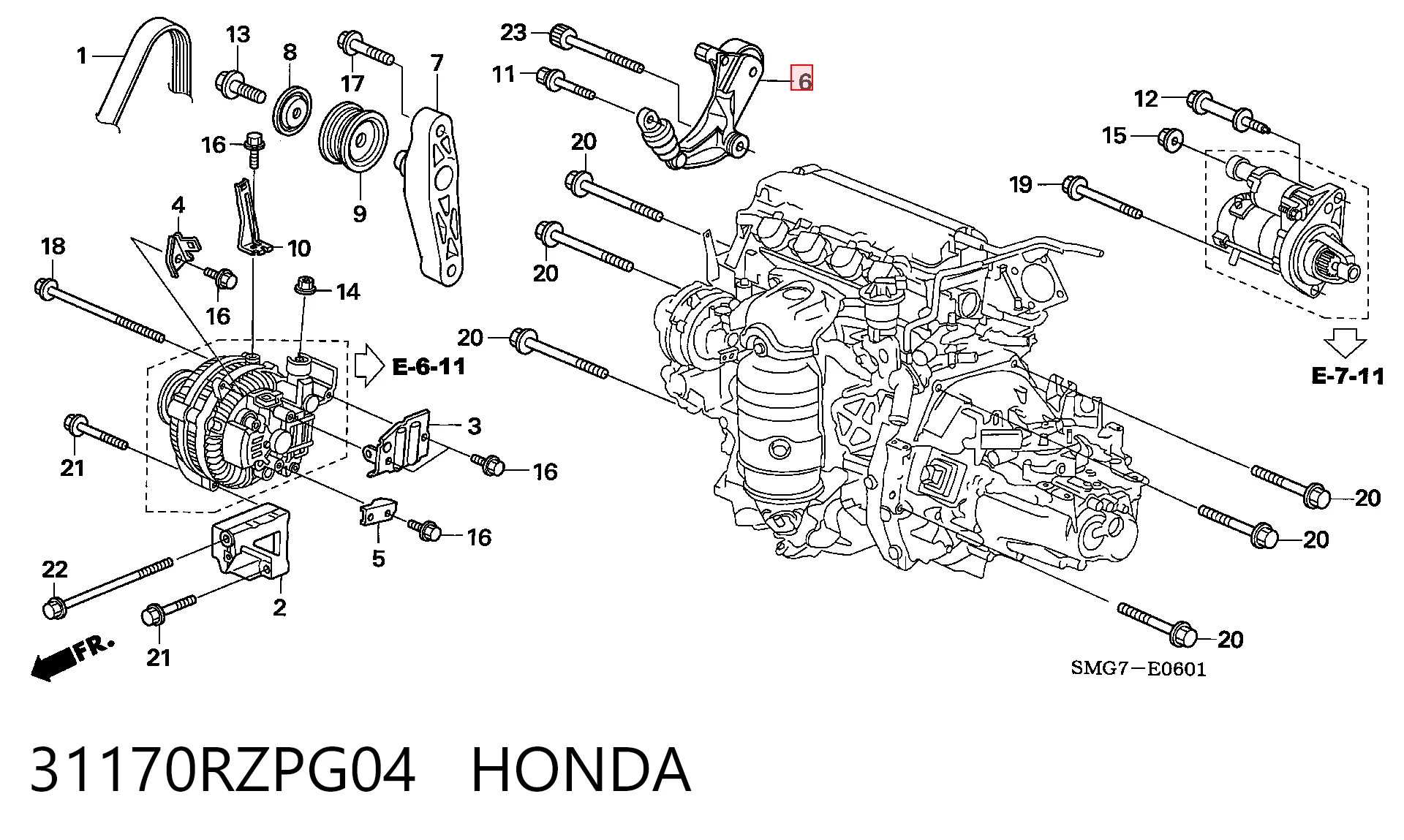31170RZPG04 Honda
