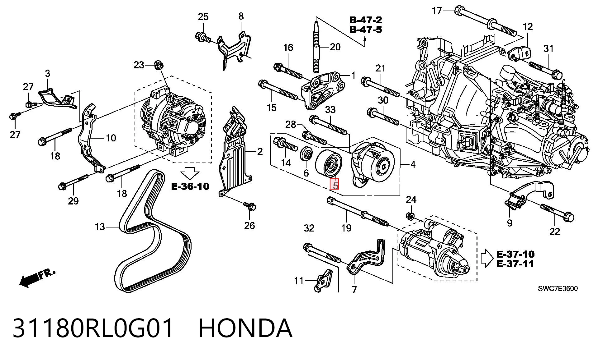 31180RL0G01 Honda