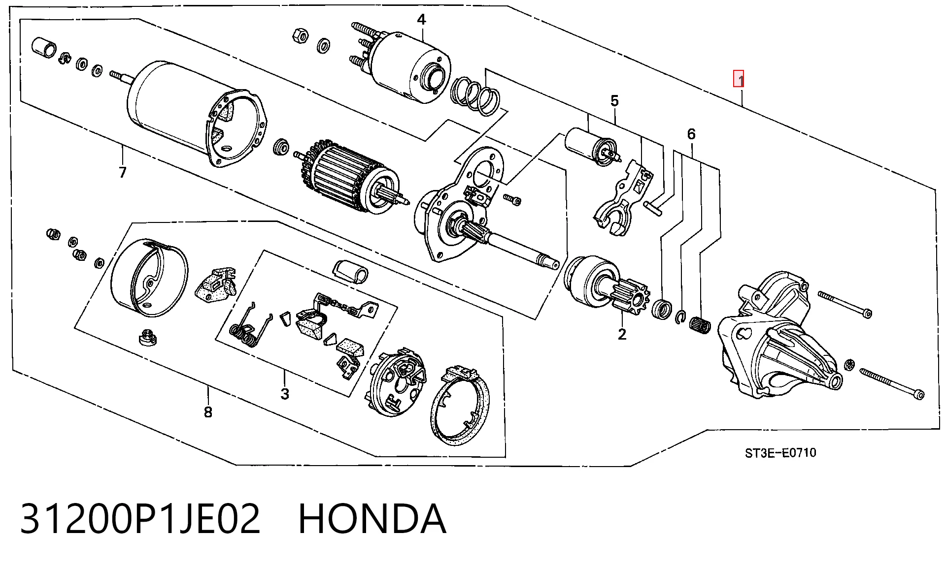 31200P1JE02 Honda