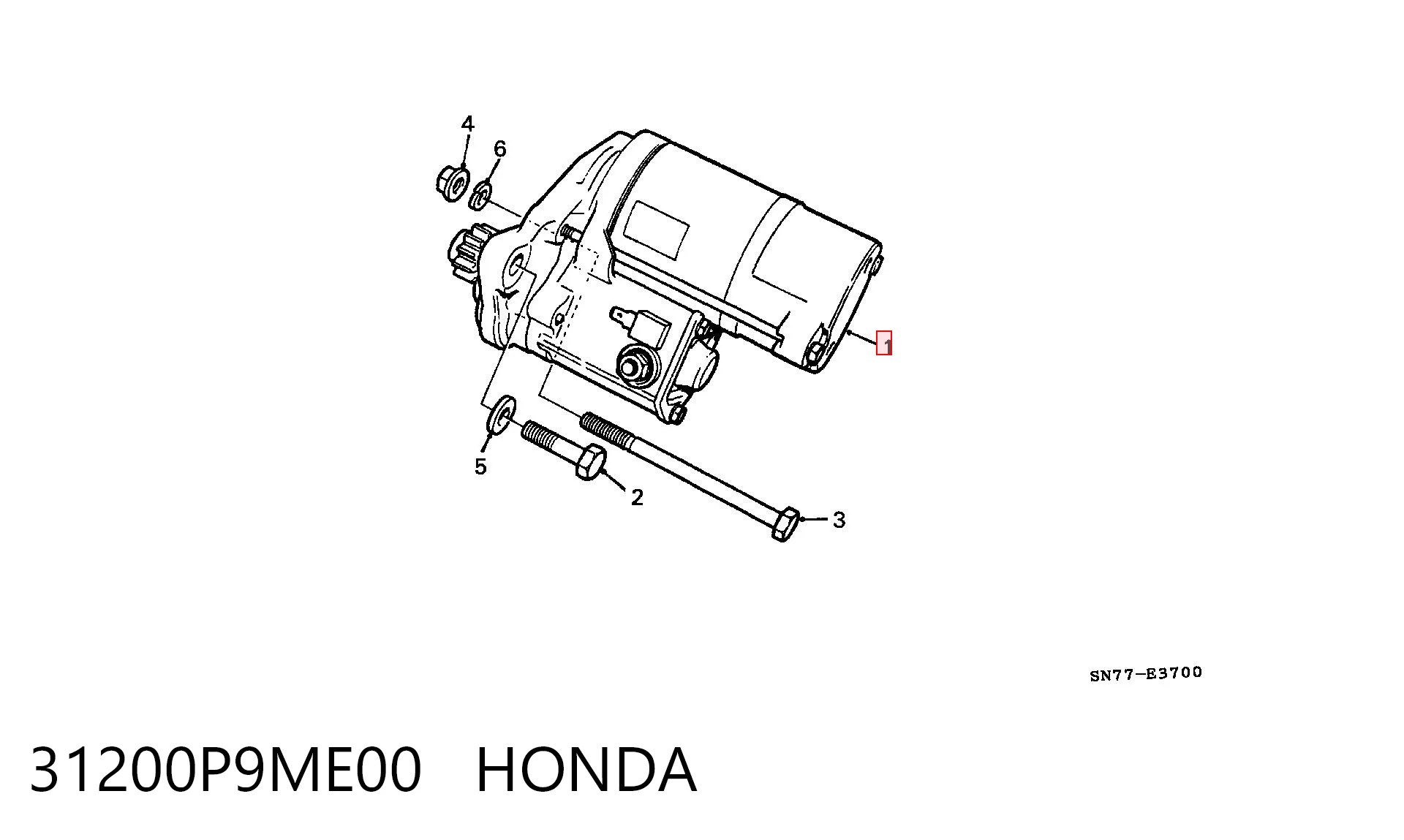 31200P9ME00 Honda