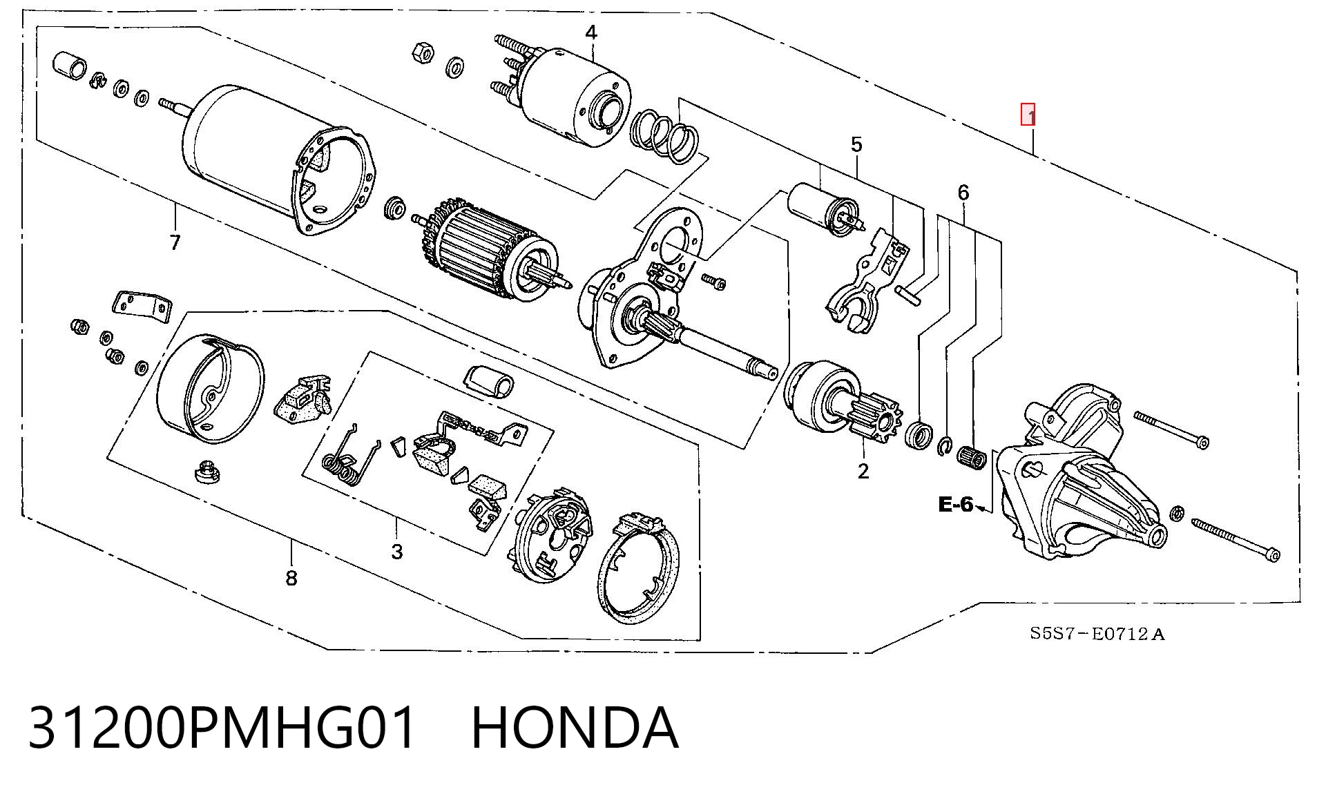 31200PMHG01 Honda
