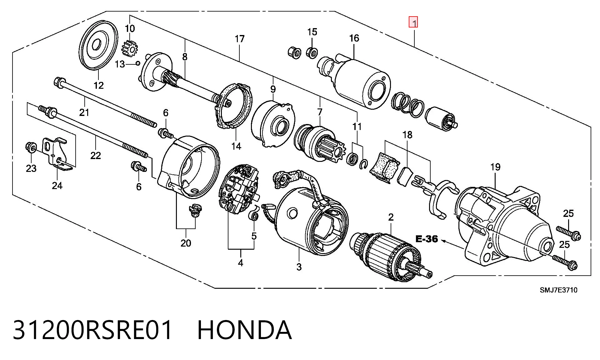31200RSRE01 Honda