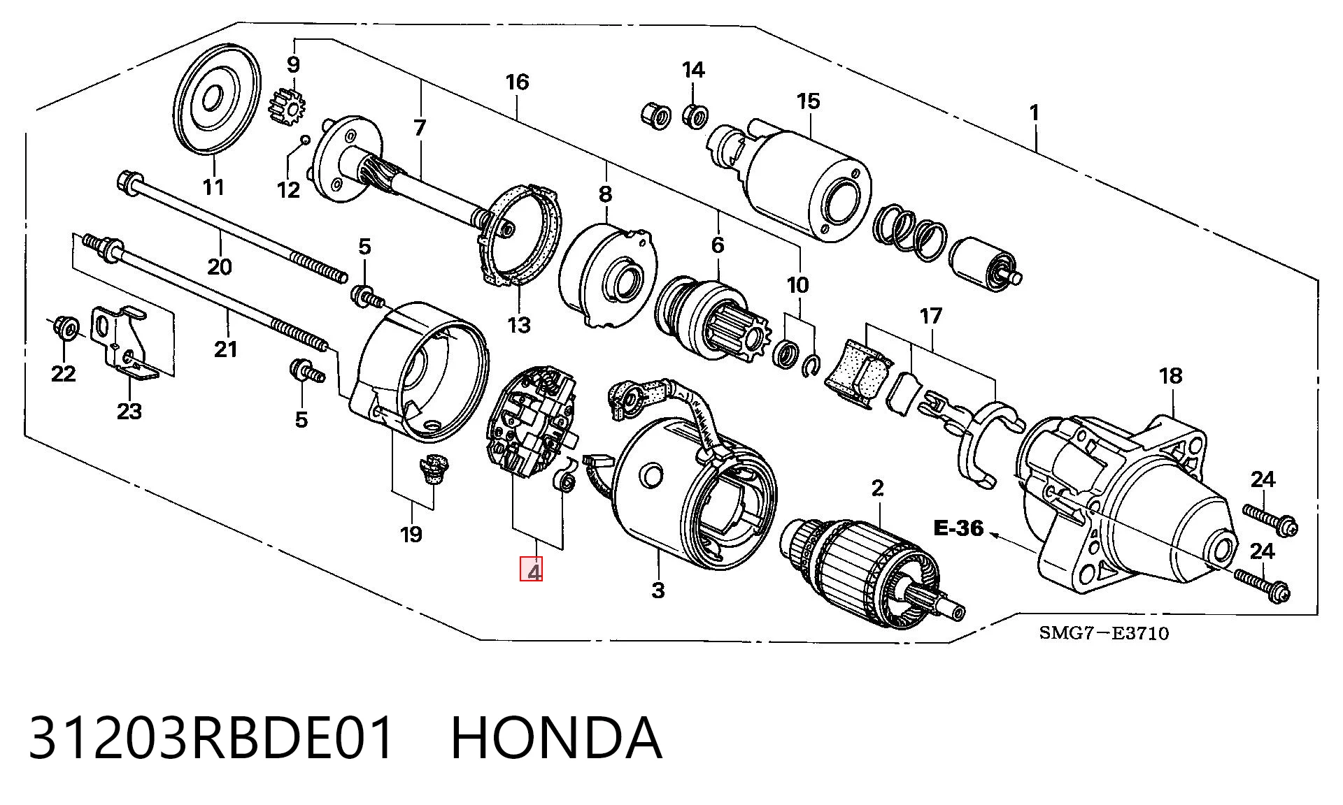31203RBDE01 Honda
